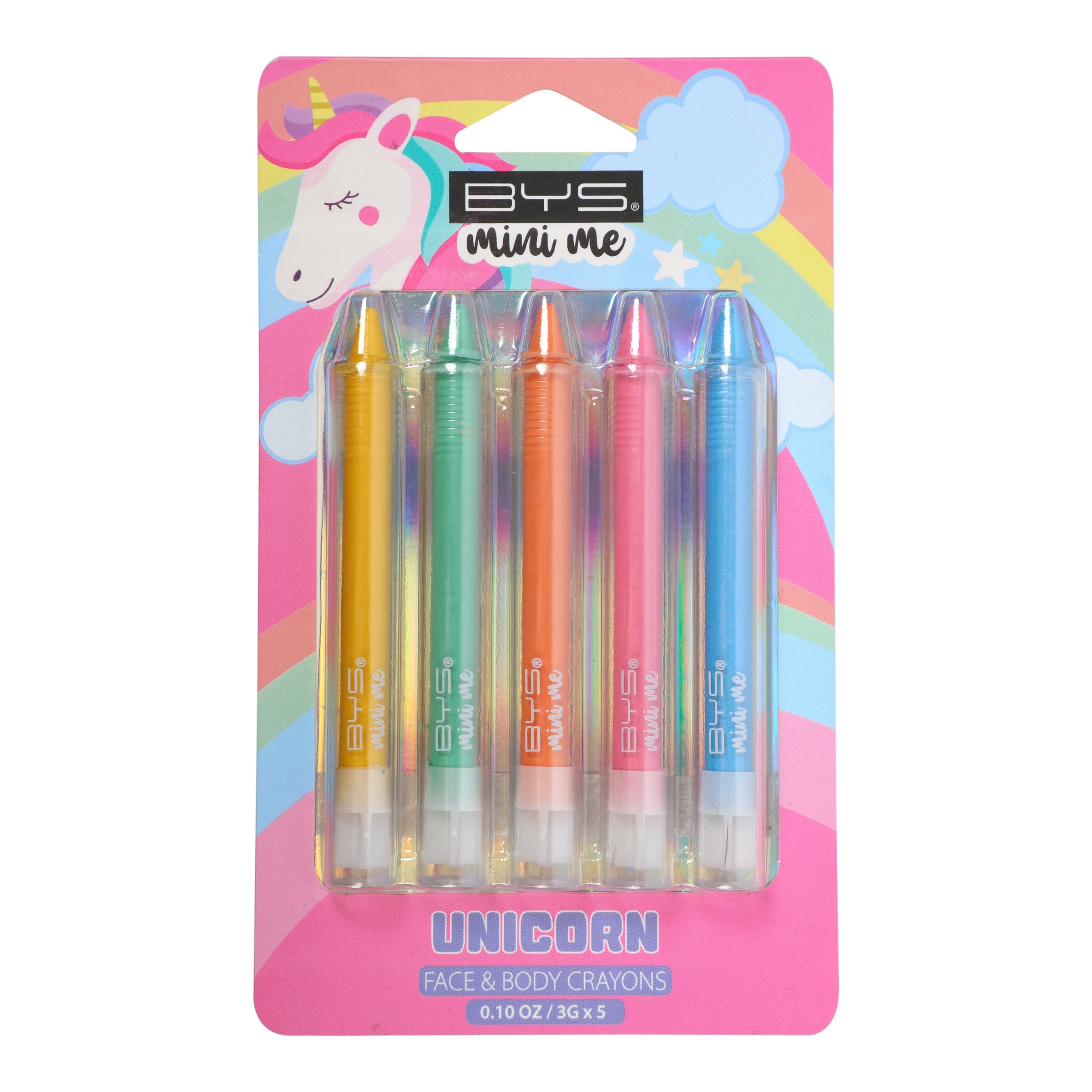 BYS Mini Me Unicorn Face & Body Crayons 5 piece