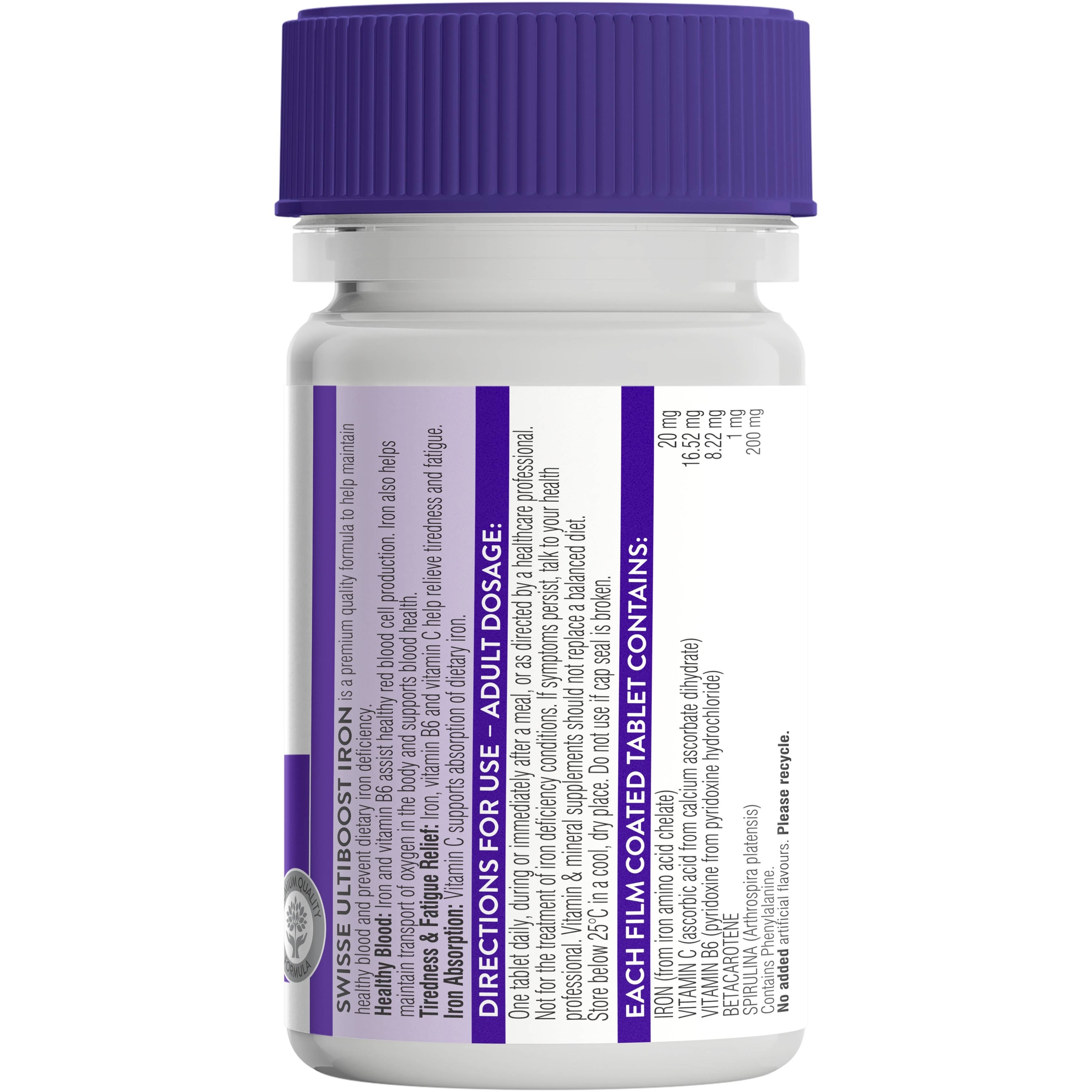 Swisse Ultiboost Iron 30 tablets - Image 2
