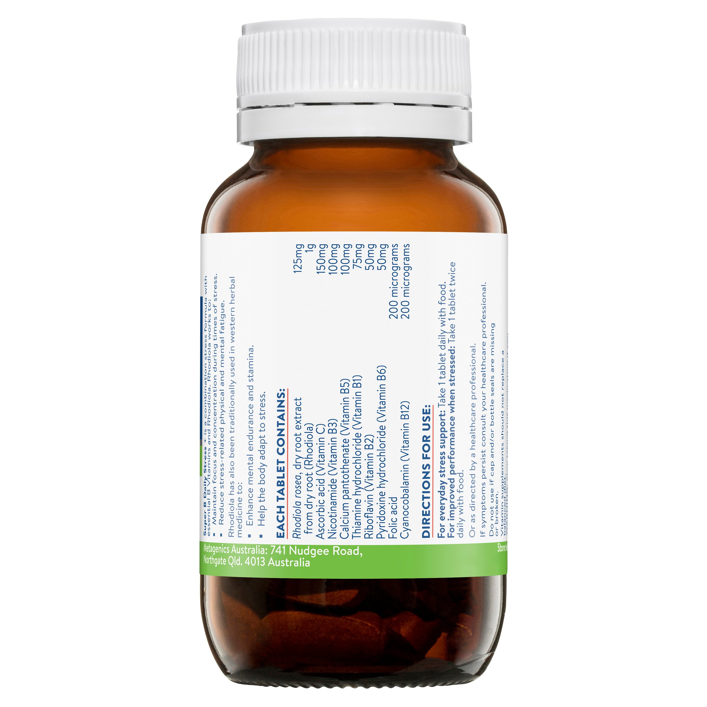Ethical Nutrients Super B Daily Stress+ 60 tablets - Image 2