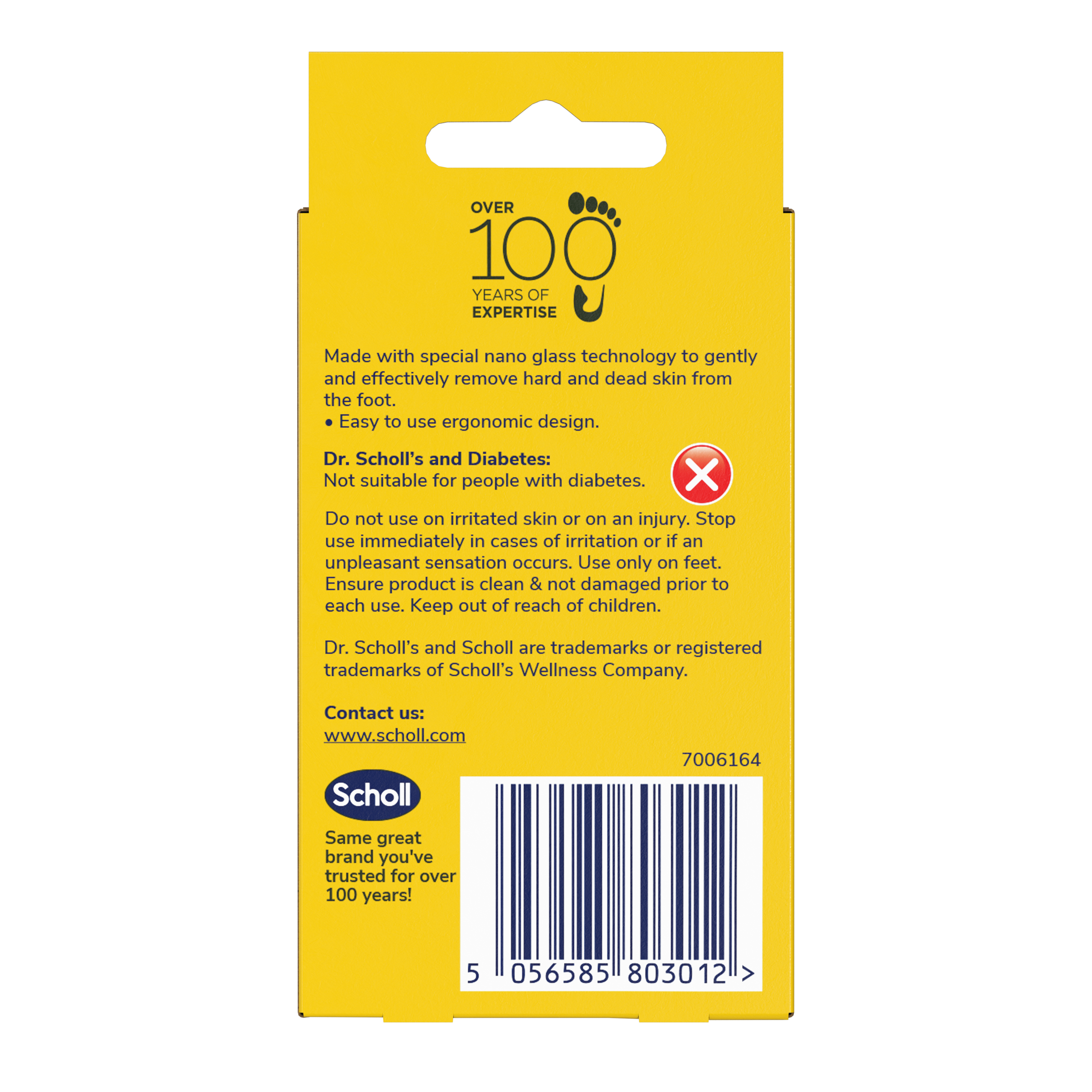 Dr Scholl Expertcare Hard Skin Remover Foot File (Nano) 1 unit - Image 2