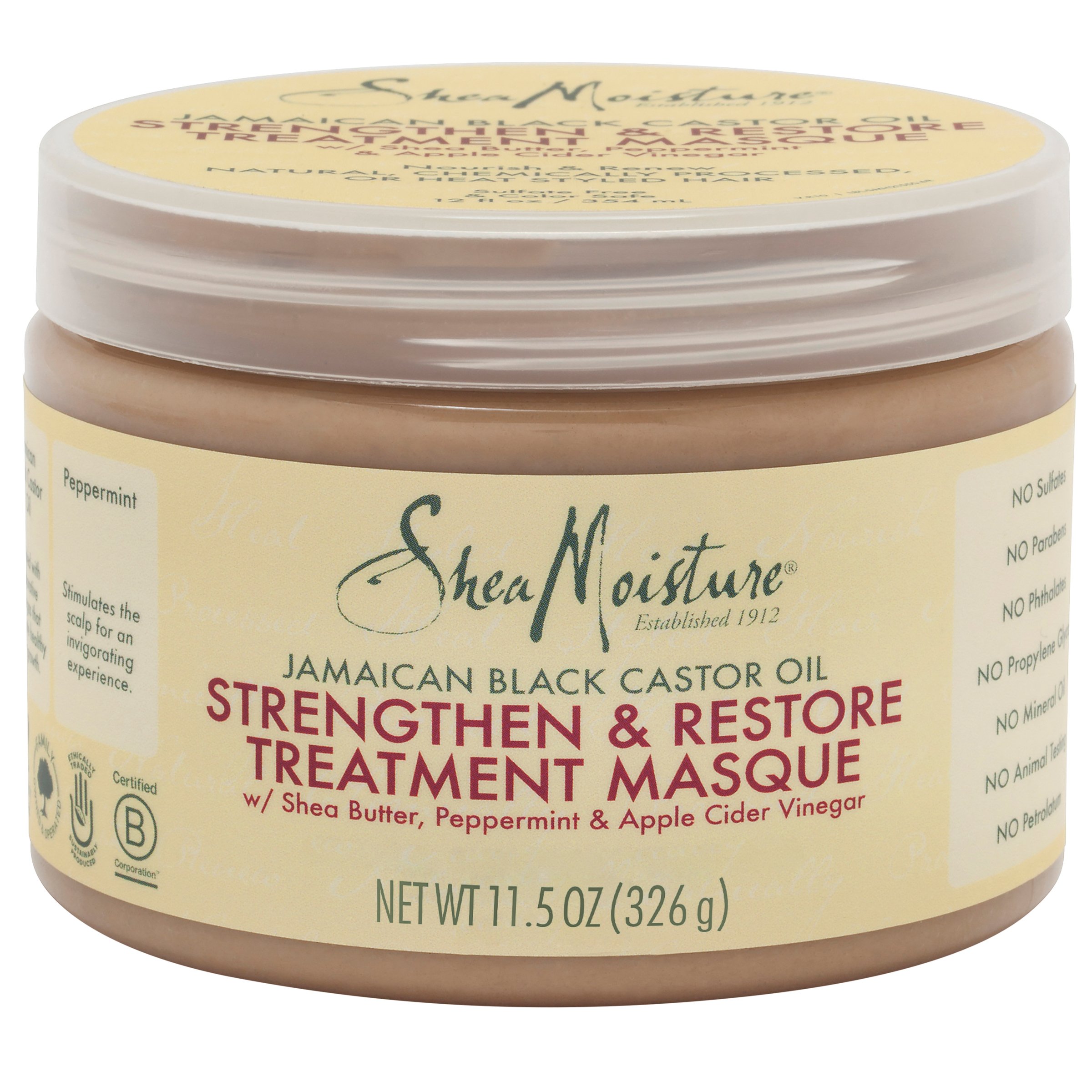 SheaMoisture Jamaican Black Castor Oil Strengthen & Restore Treatment Masque 340ml - Image 1