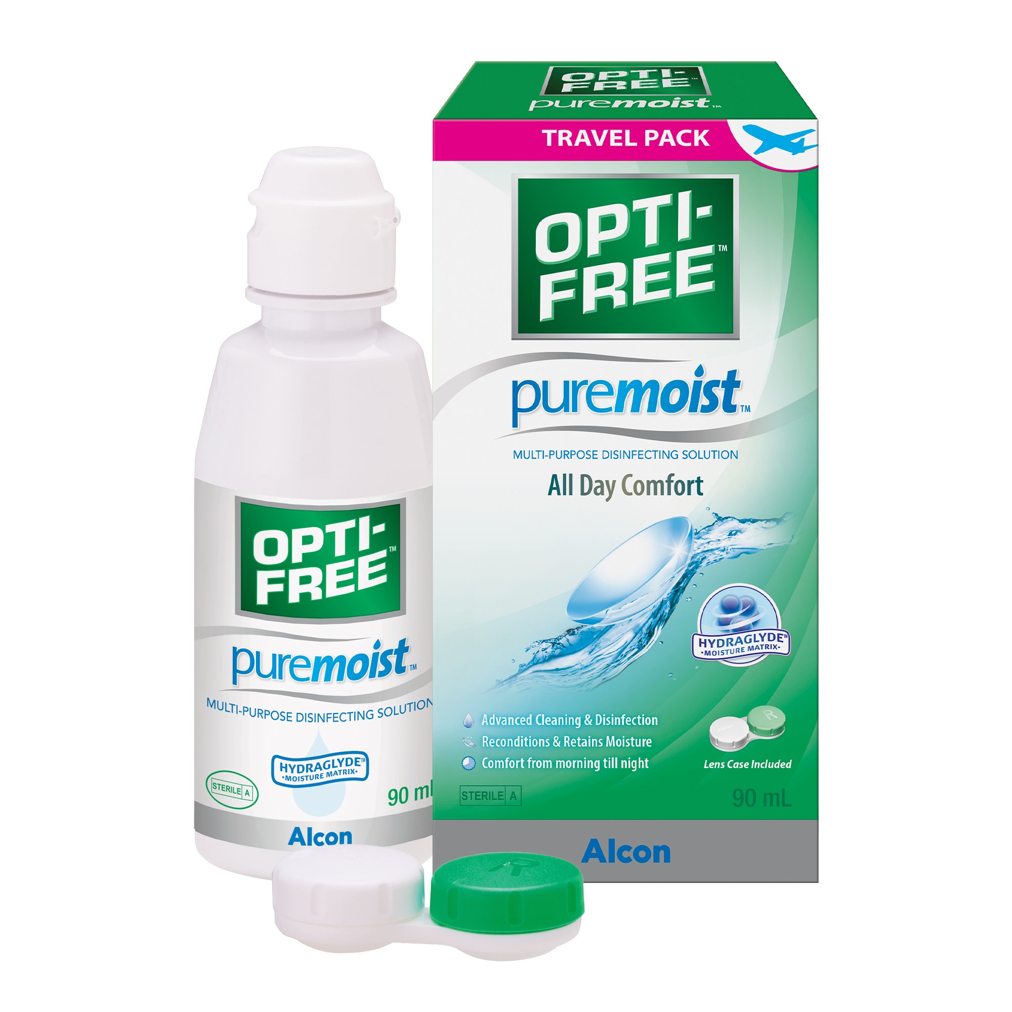 Opti-Free Pure Moist Multi-Purpose Disinfecting Solution 90ml - Image 2