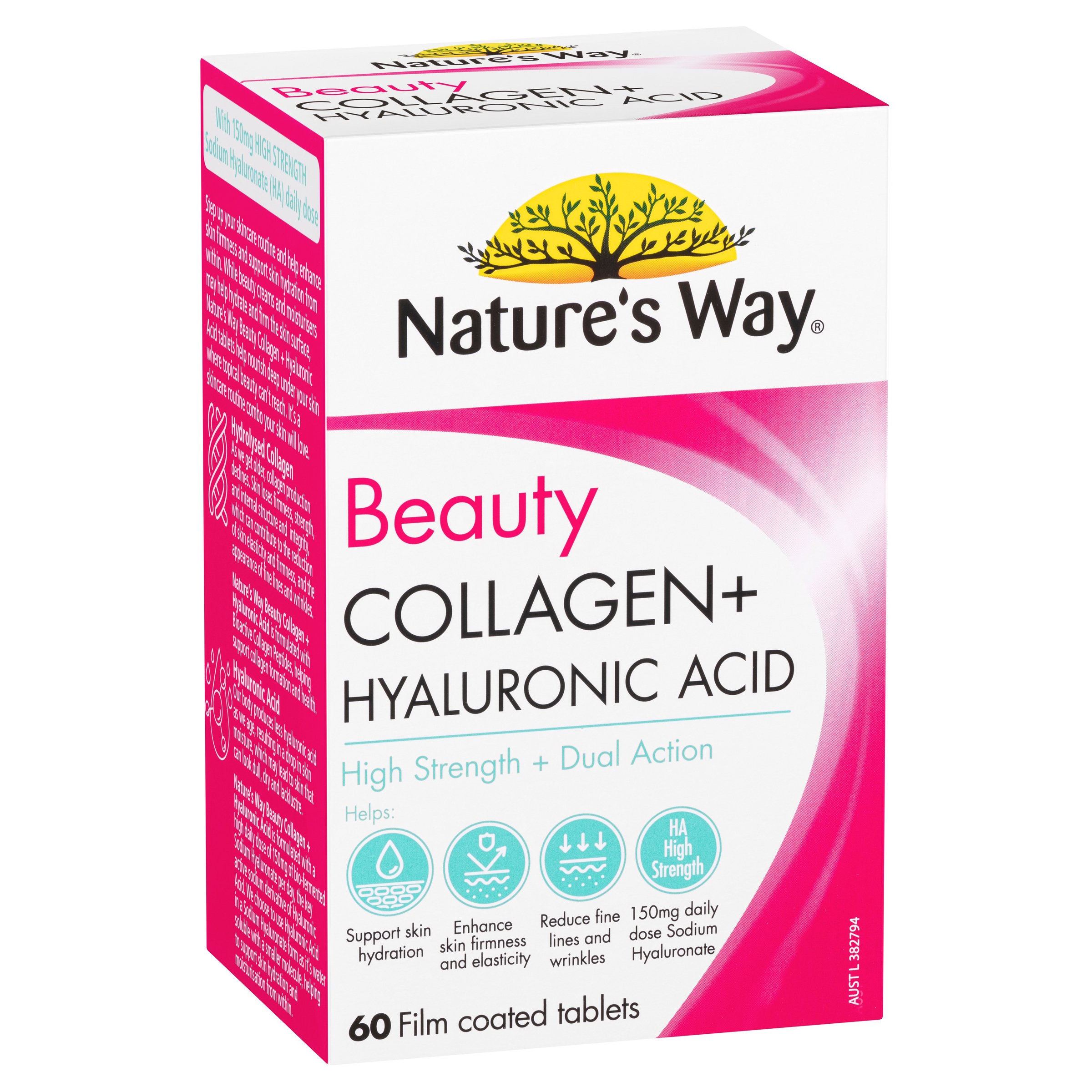 Nature's Way Beauty Collagen + Hyaluronic Acid 60 tablets - Image 11