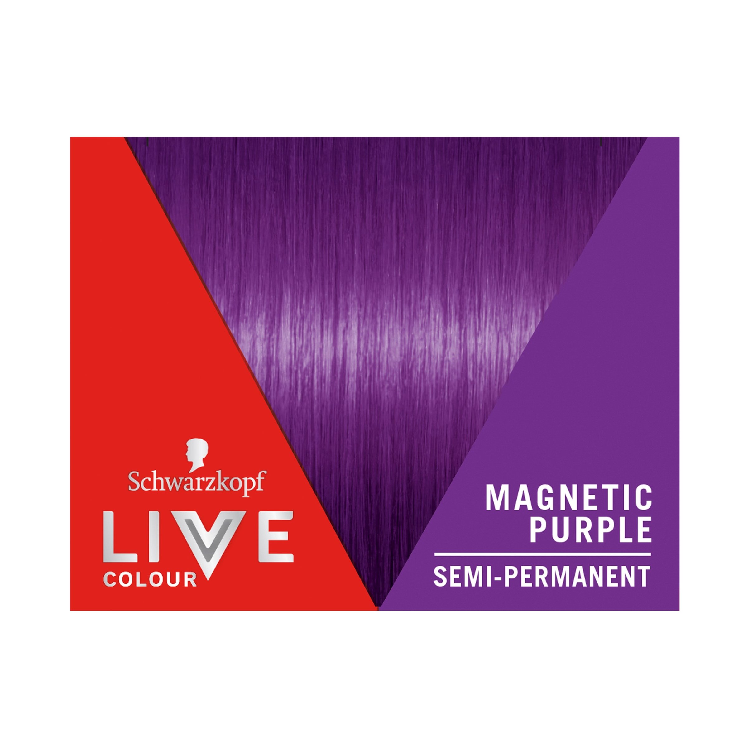 Schwarzkopf LIVE Colour UBs Magnetic Purple Semi Permanent 75ml - Image 5