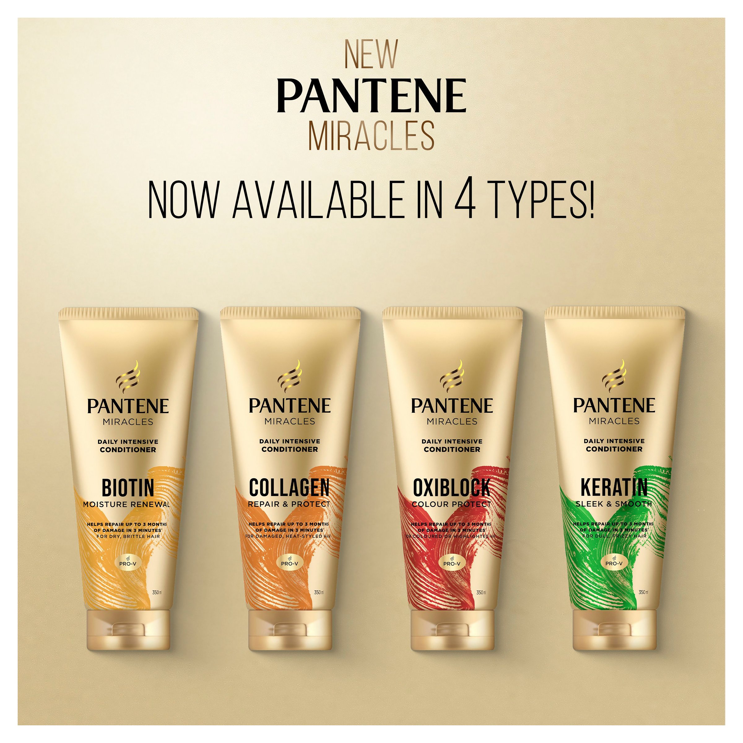 Pantene 3 Minute Miracle Biotin Daily Moisture Renew Conditioner 350ml - Image 5