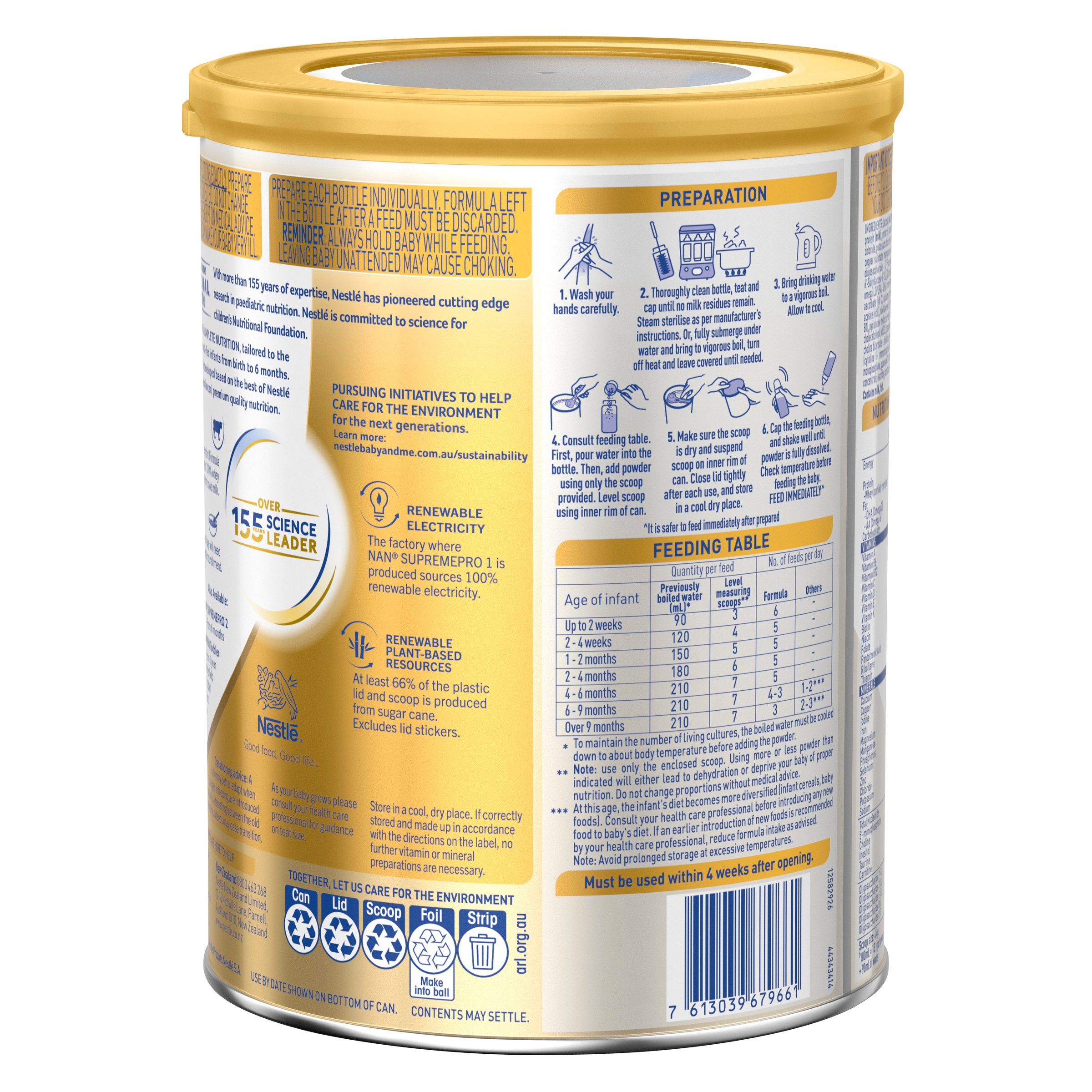 Nestle NAN SUPREMEpro Stage 1 - 800g - Image 2