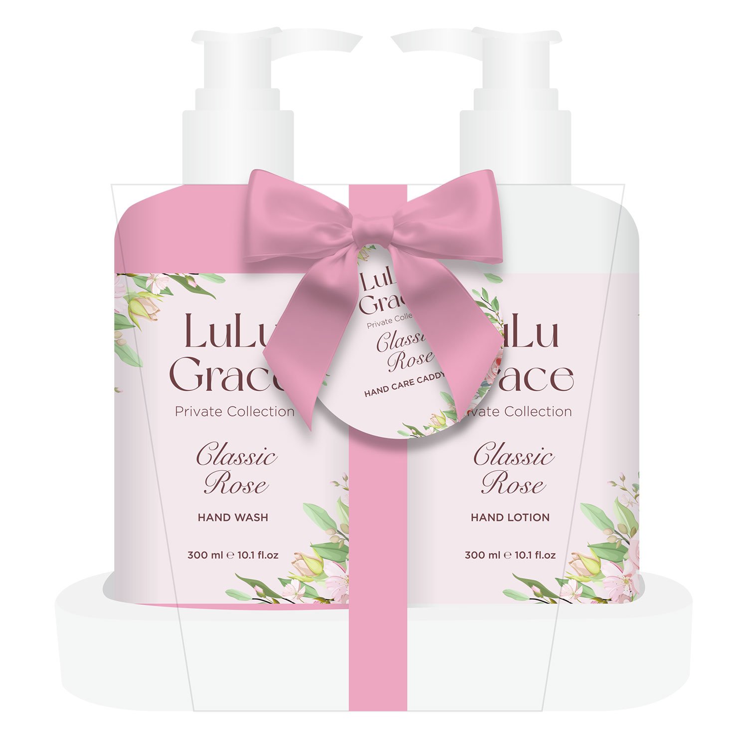 Lulu Grace Classic Rose Hand Care Set Ceramic Caddy 2 piece
