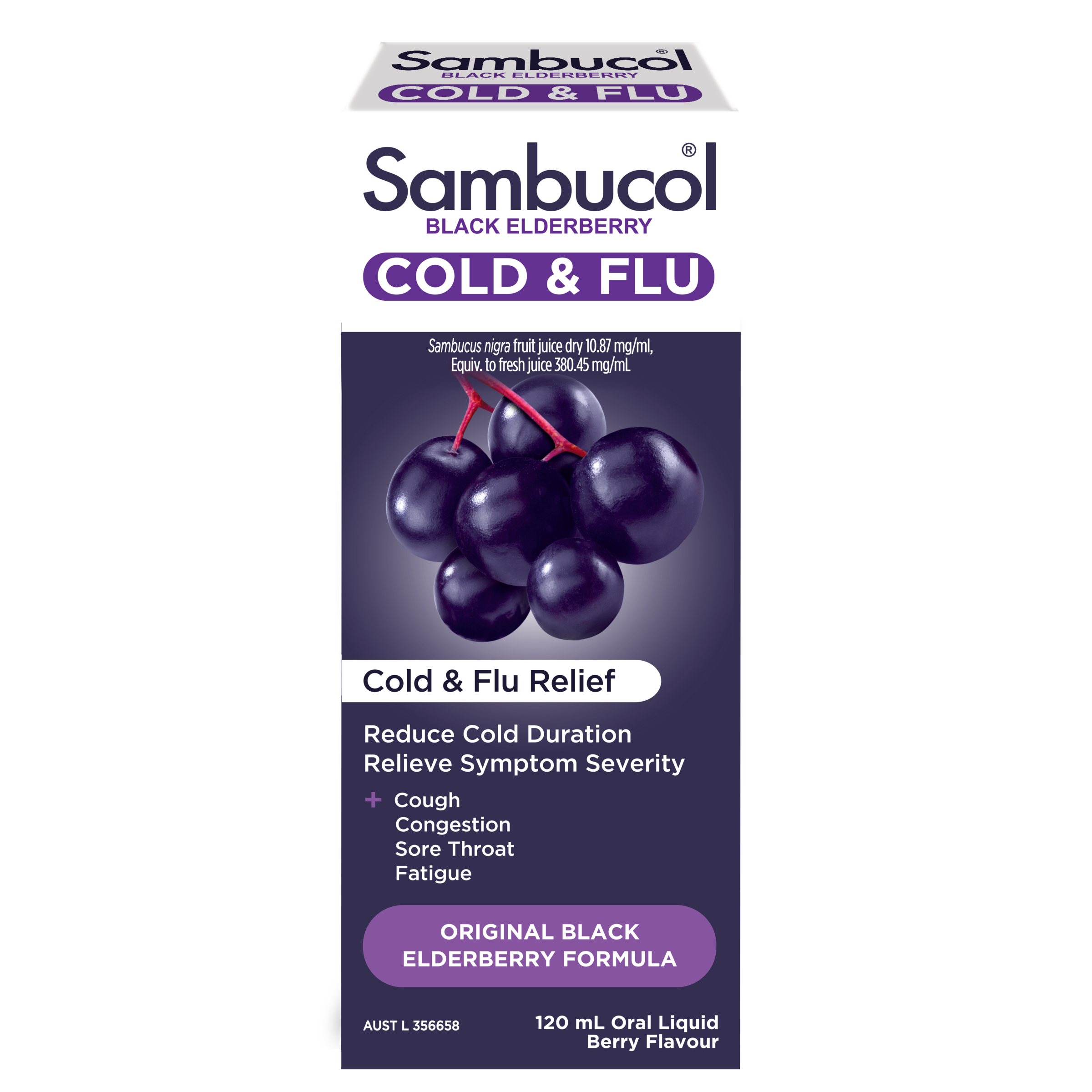 Sambucol Cold & Flu Liquid 120ml - Image 1