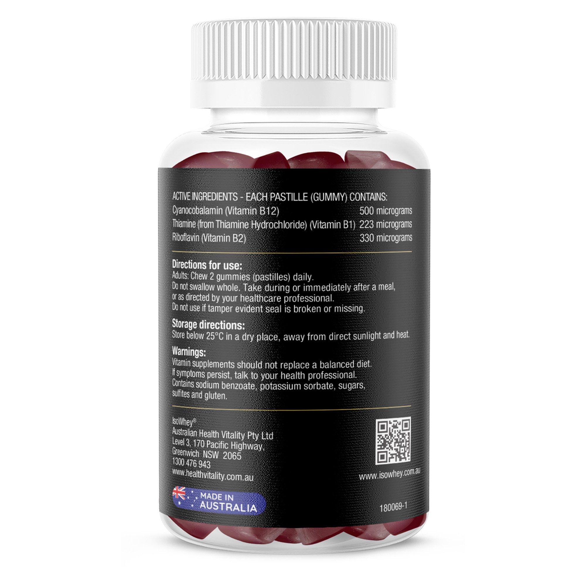 Isowhey Vitamin B Complexgummies 60 pastilles - Image 2