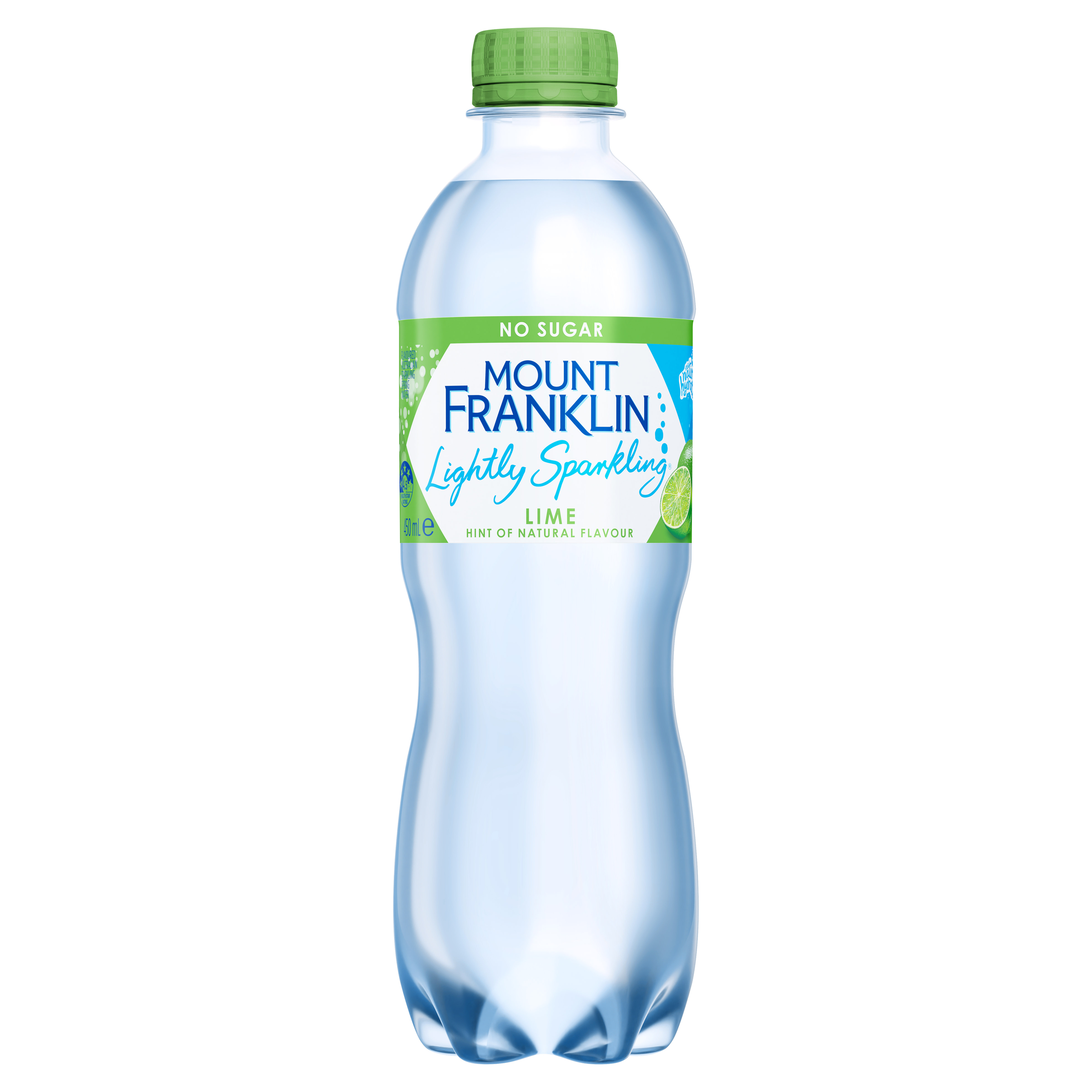 Mount Franklin Lightly Sparkling Water Lime 450ml - Image 1
