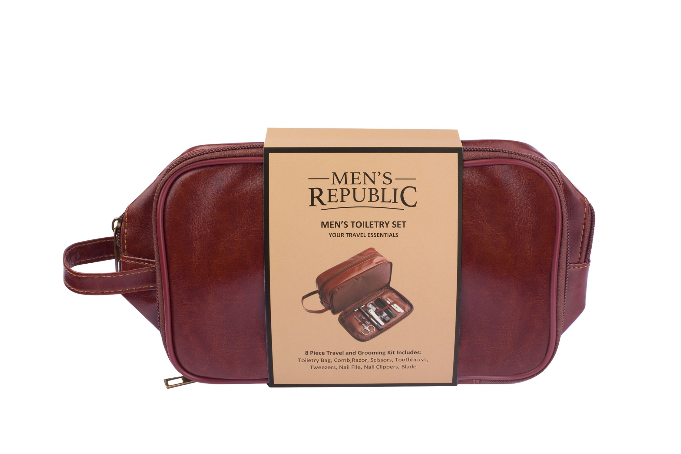 Men's Republic Grooming Set in Toiletry Bag 8 piece - Image 2
