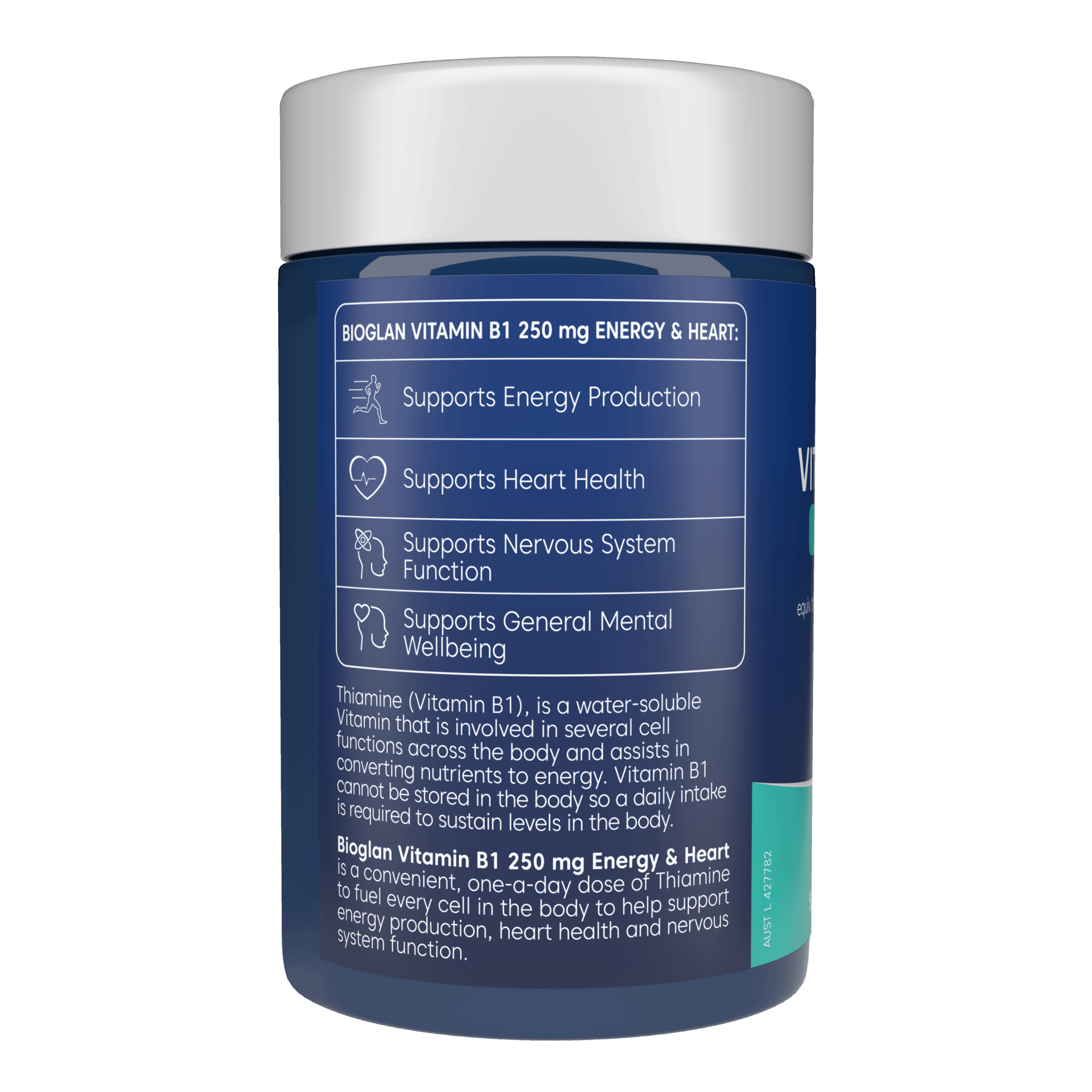 Bioglan Vitamin B1 250mg - 75 tablets - Image 2