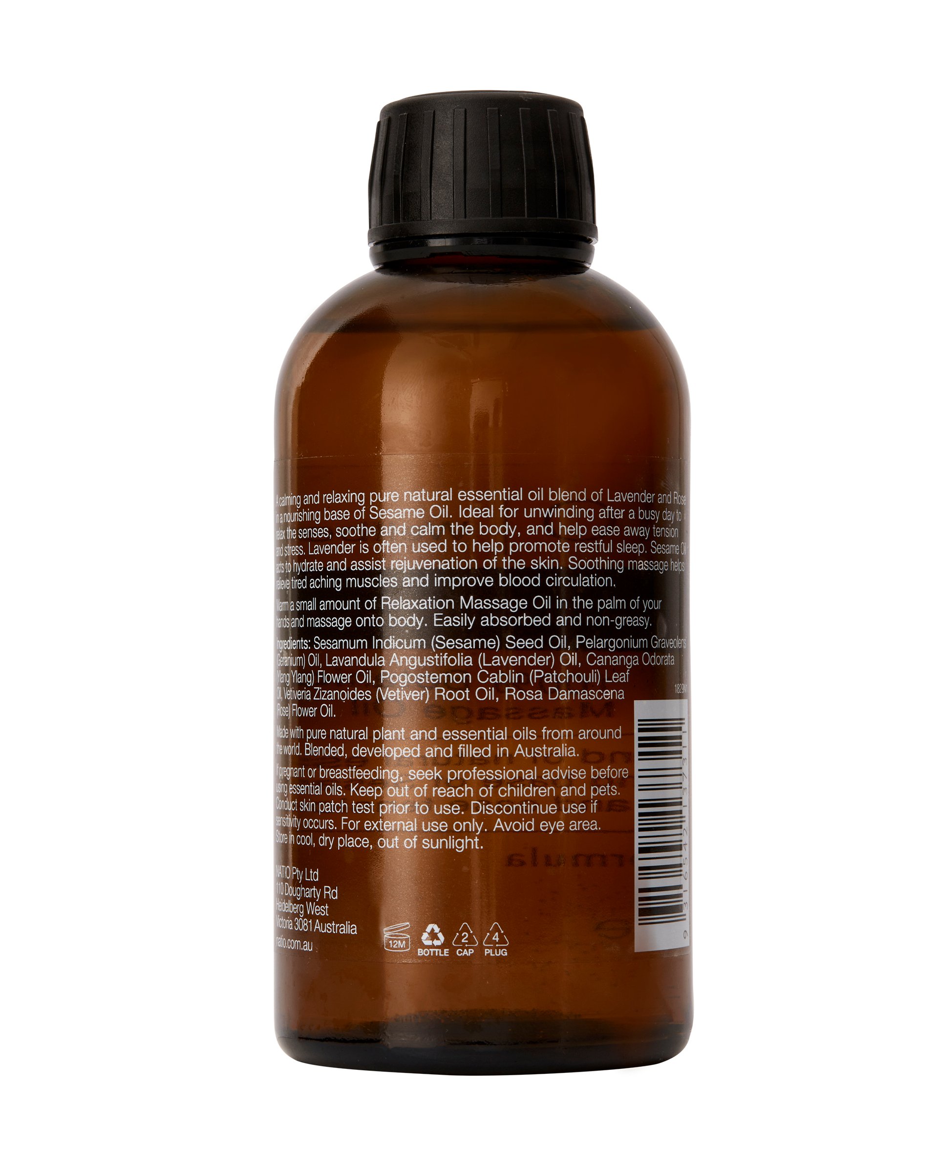 Natio Wellbeing Relaxation Massage Oil 200ml - Image 2