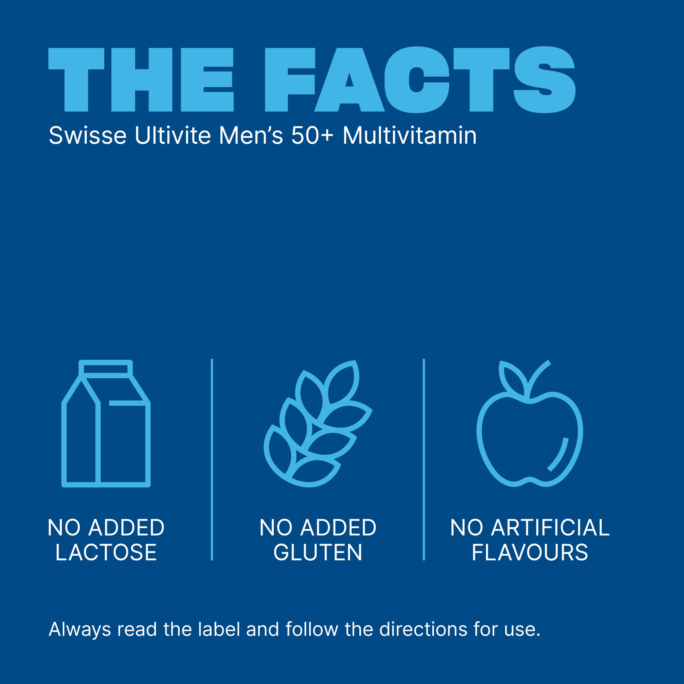 Swisse Ultivite Men's 50 + Multivitamin 90 tablets - Image 5