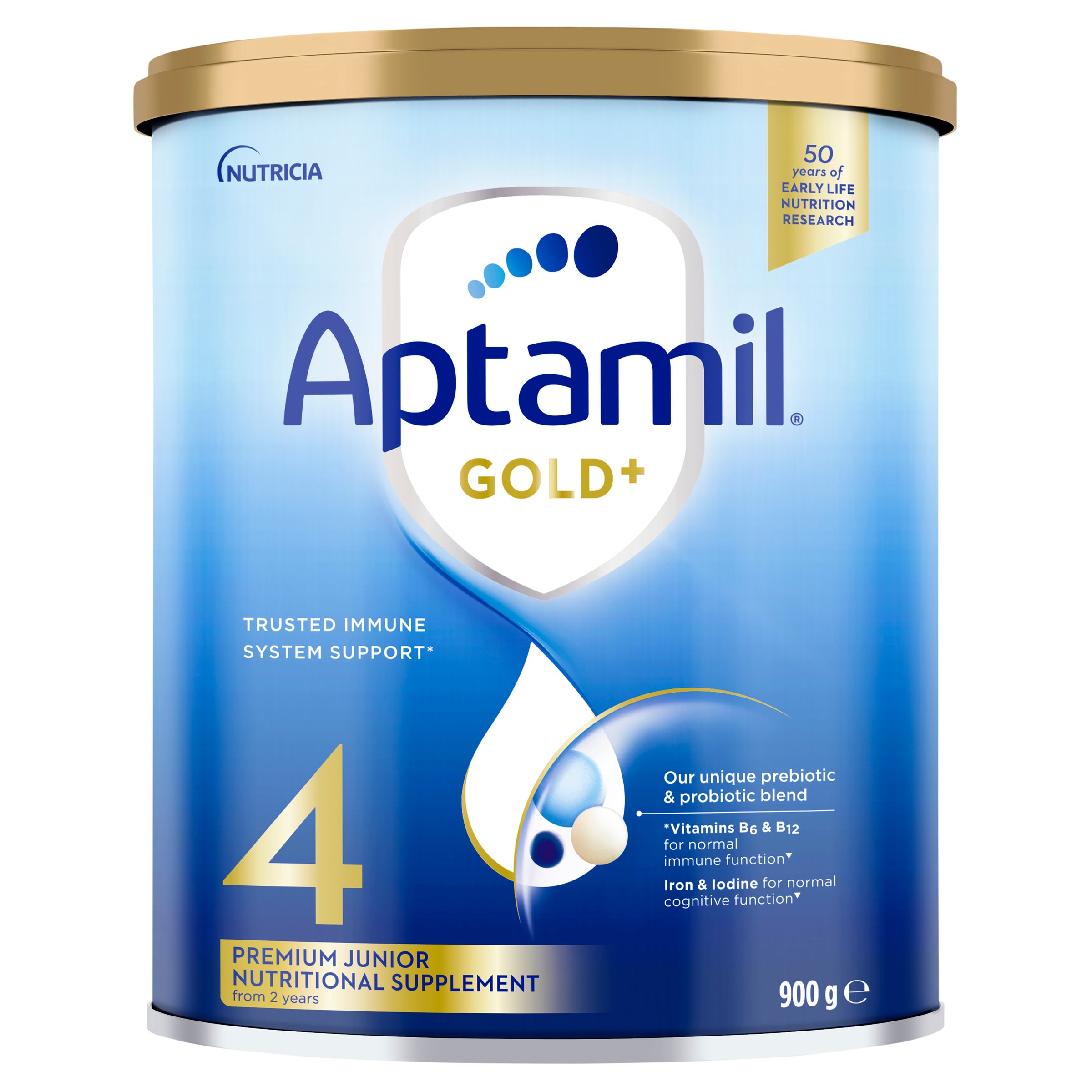 Aptamil Gold+ 4 Premium Toddler Milk Drink From 2+ Years 900g - Image 1