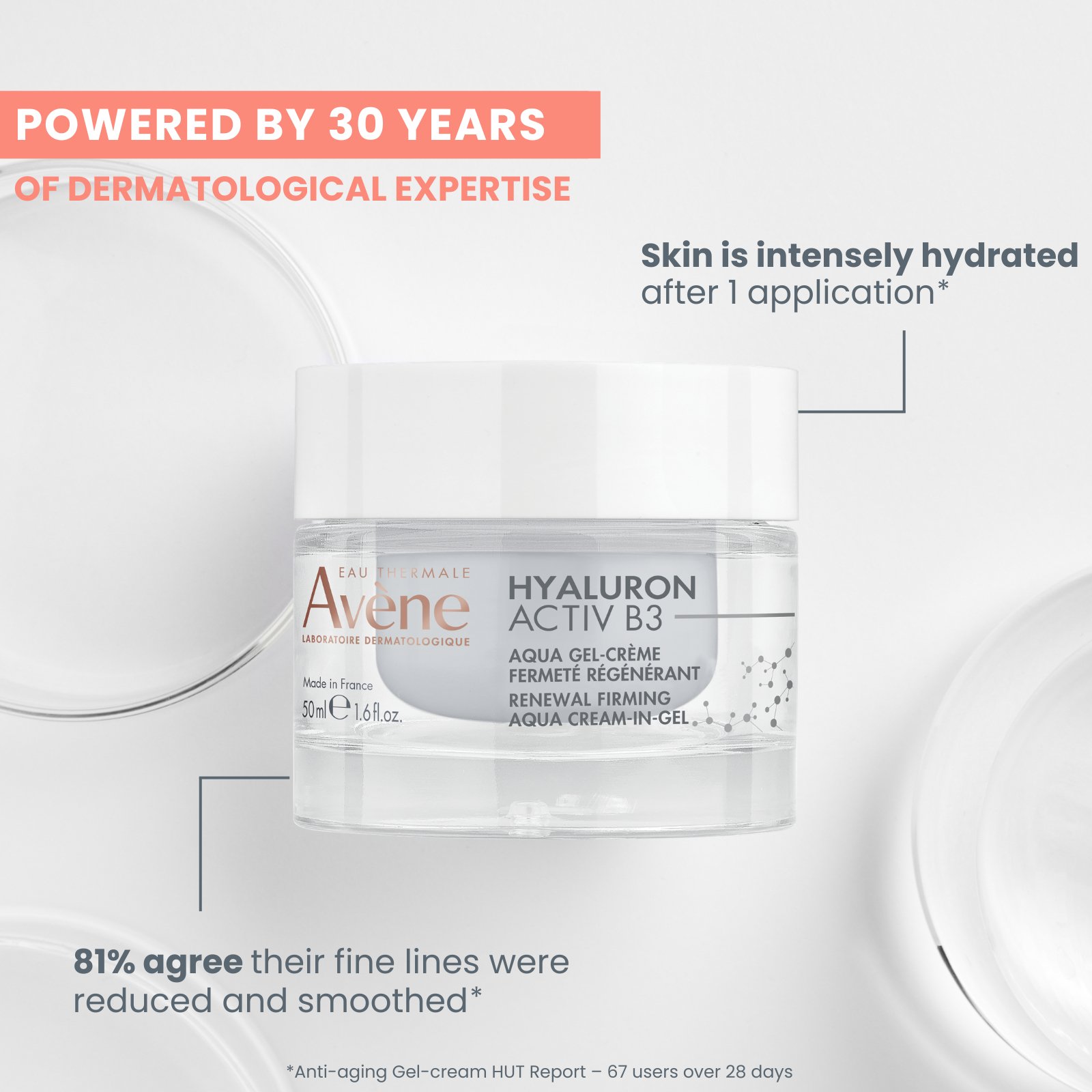 Avene Hyaluron Activ B3 Renewal Firming Aqua Cream-In-Gel 50ml - Image 5