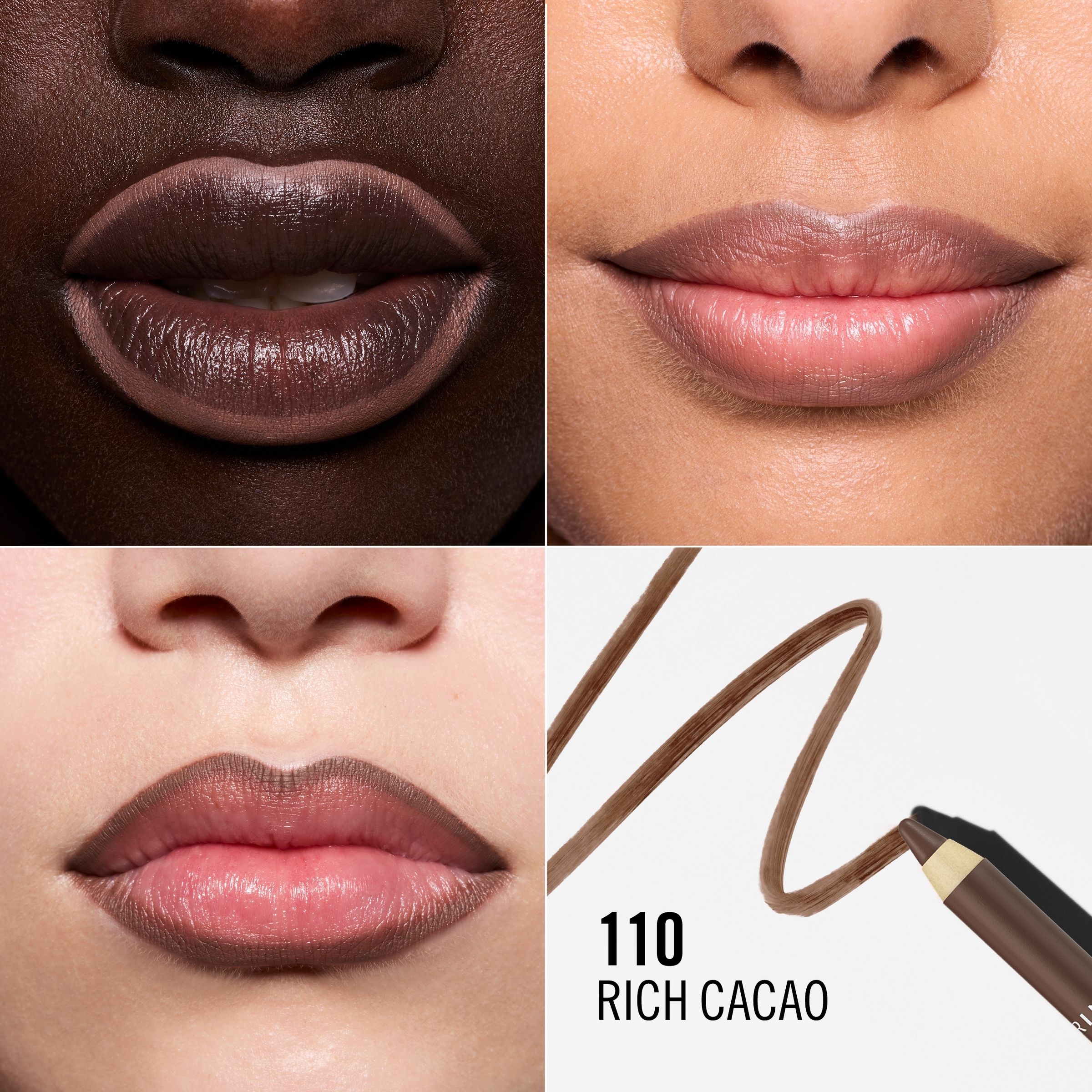 Rimmel Oh My Plump Lip Liner Pencil Rich Cacao 090 - 1.2g - Image 2