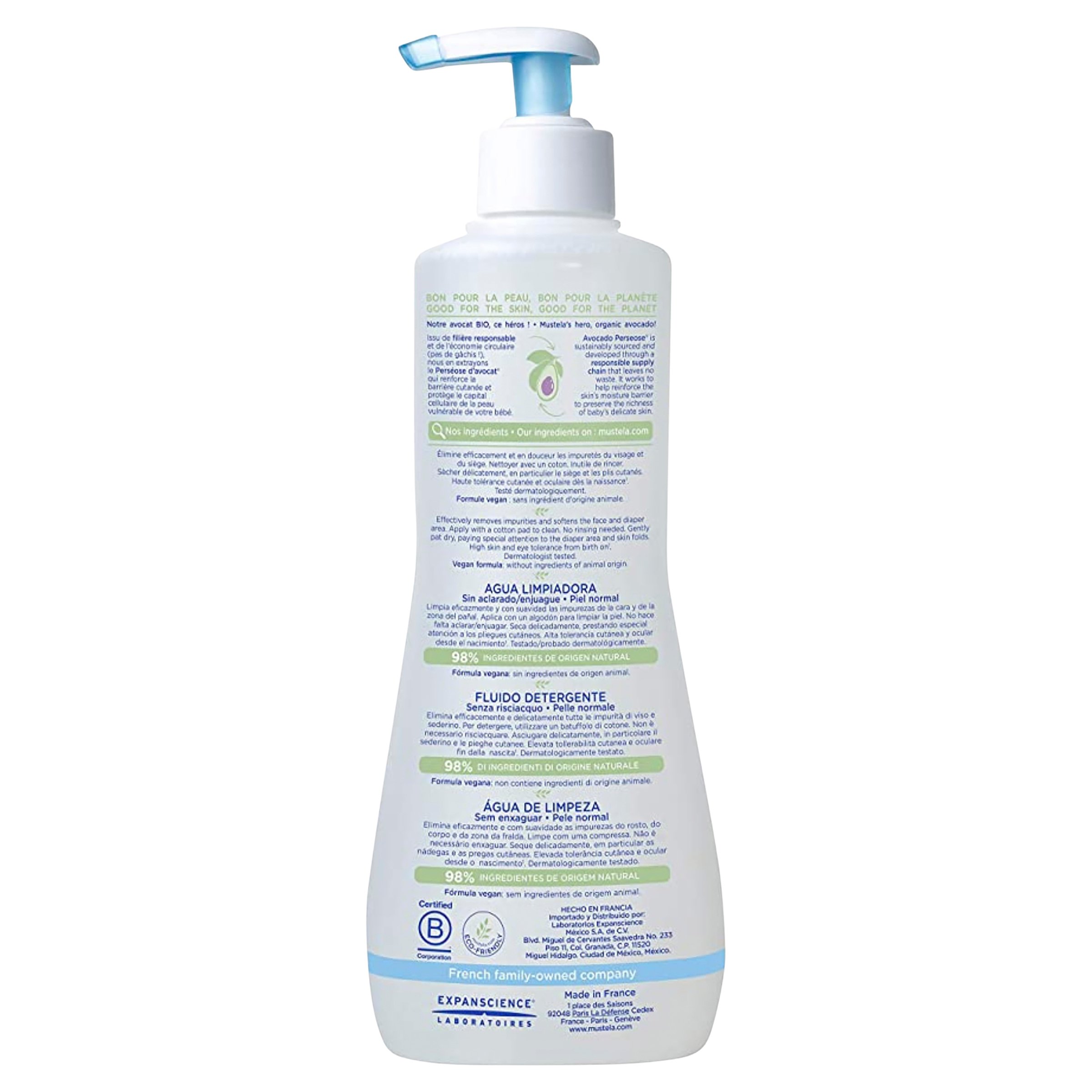 Mustela No Rinse Cleansing Fluid 300ml - Image 2