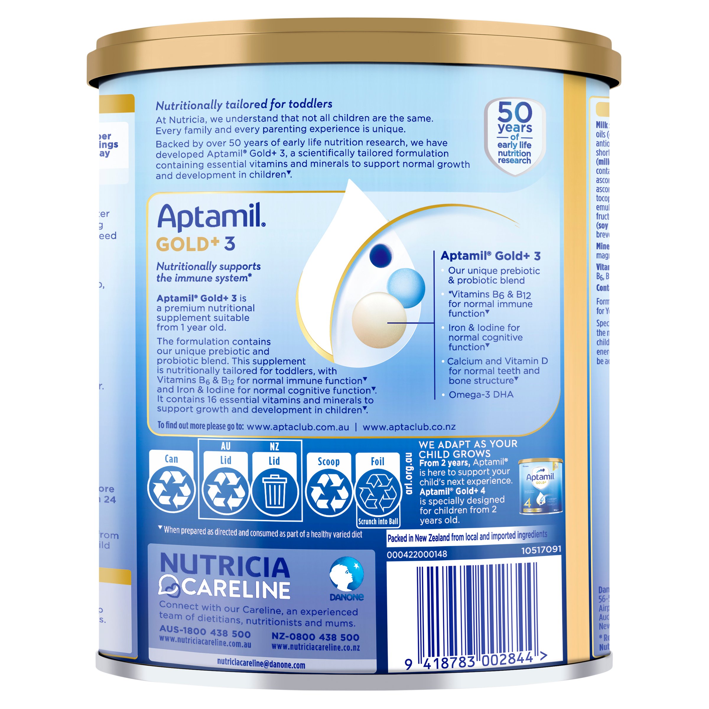 Aptamil Gold + Pronutra Toddler Formula 900g - Image 2