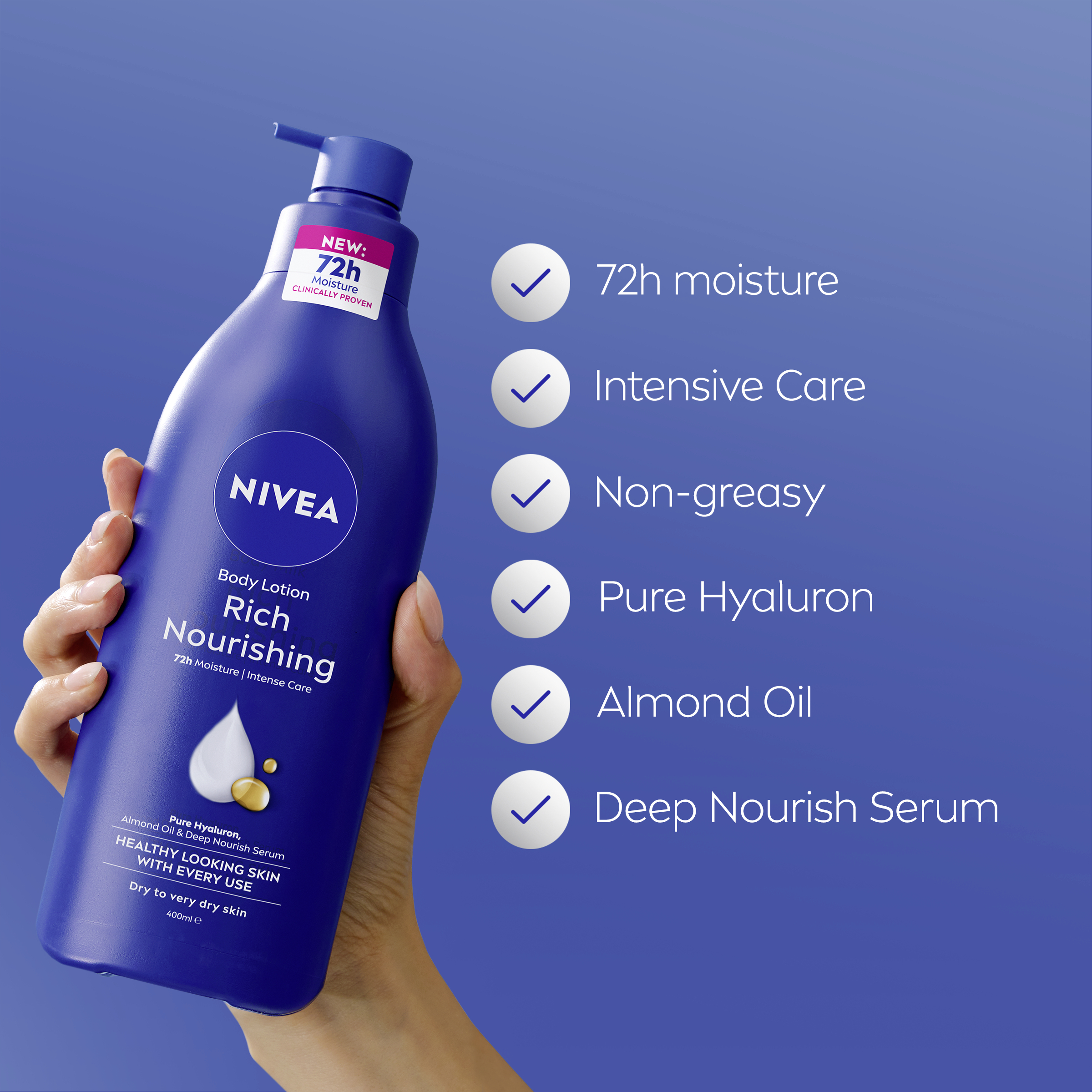Nivea Rich Nourishing Body Lotion 400ml - Image 6