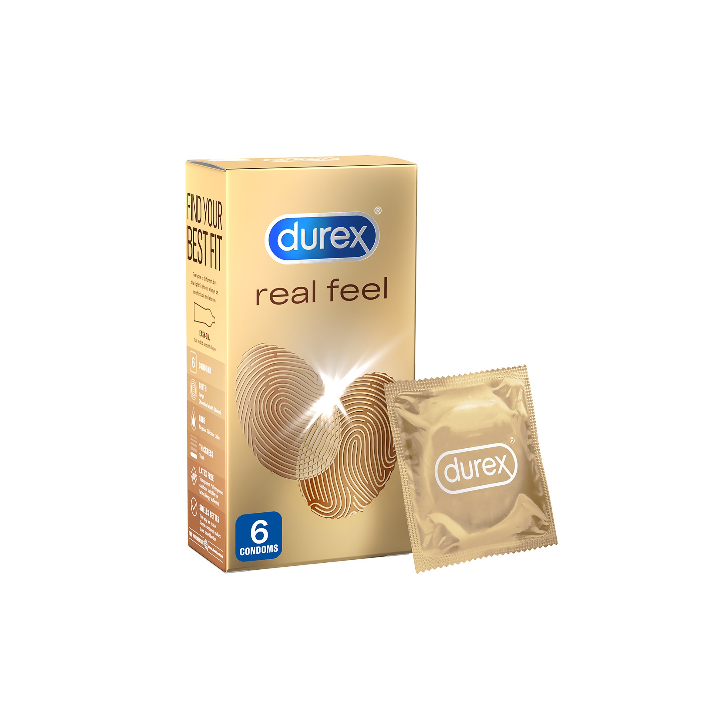 Durex Real Feel Condoms 6 pack - Image 1
