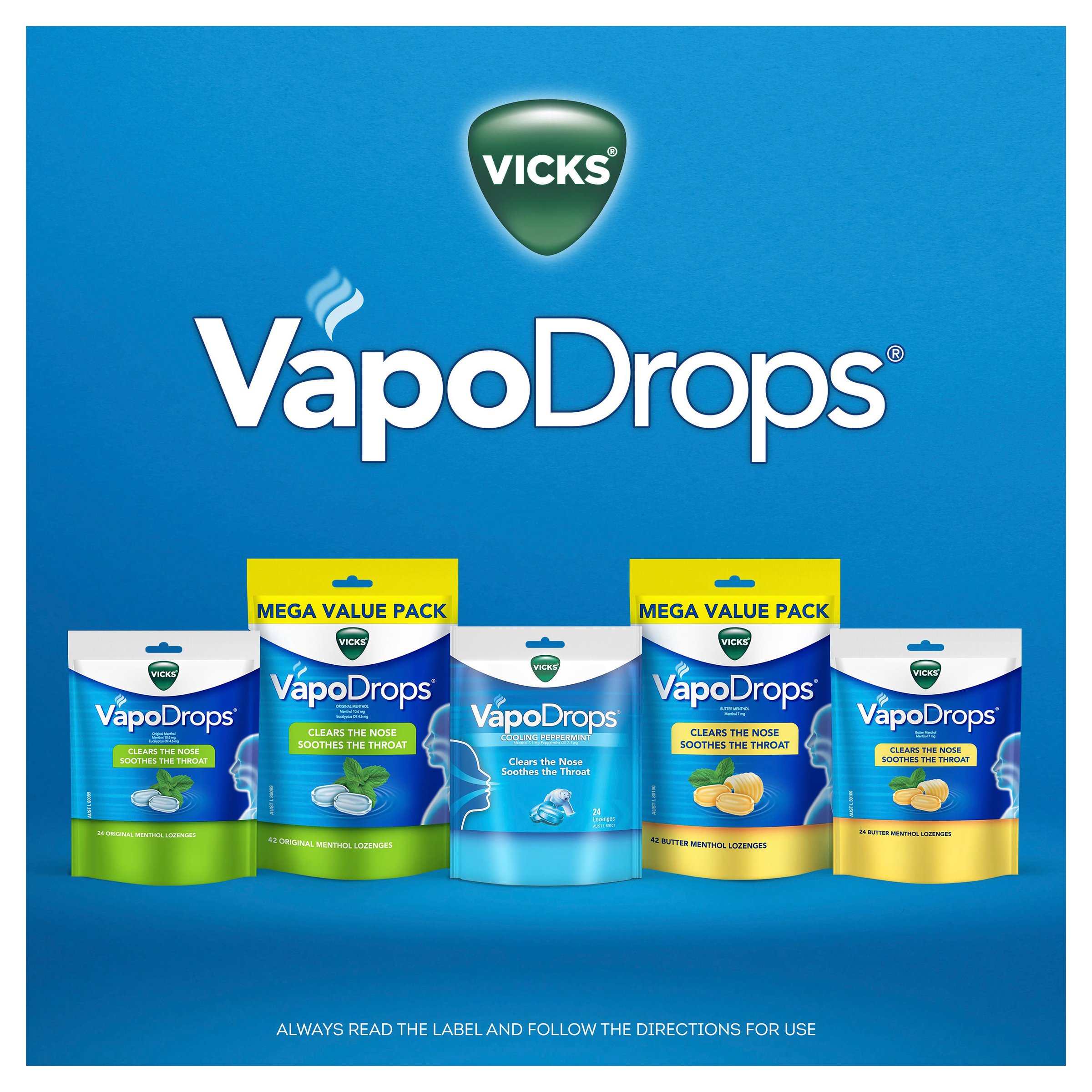 Vicks Vapodrops Butter Menthol 42 lozenges - Image 4