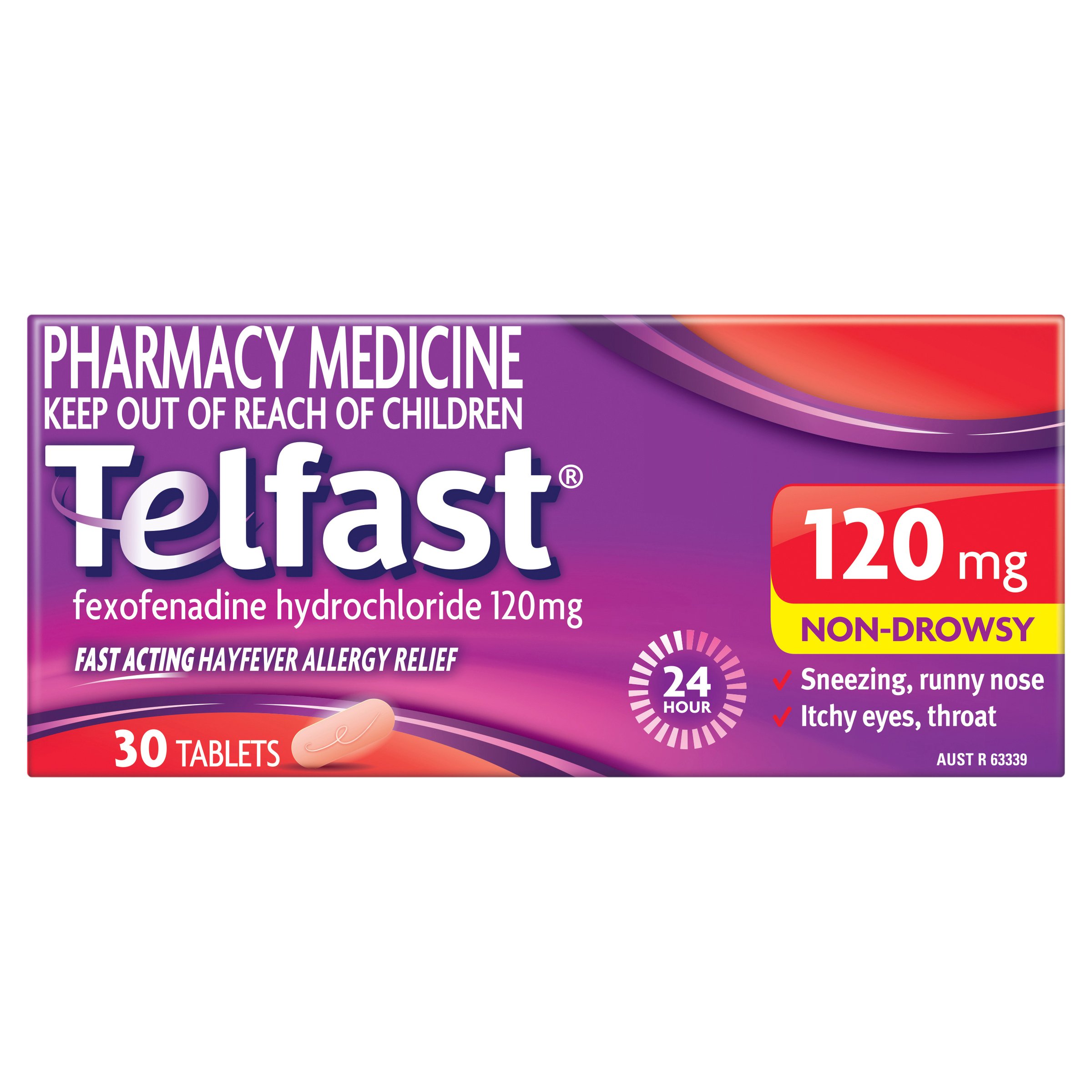 Telfast 120mg - 30 tablets - Image 1