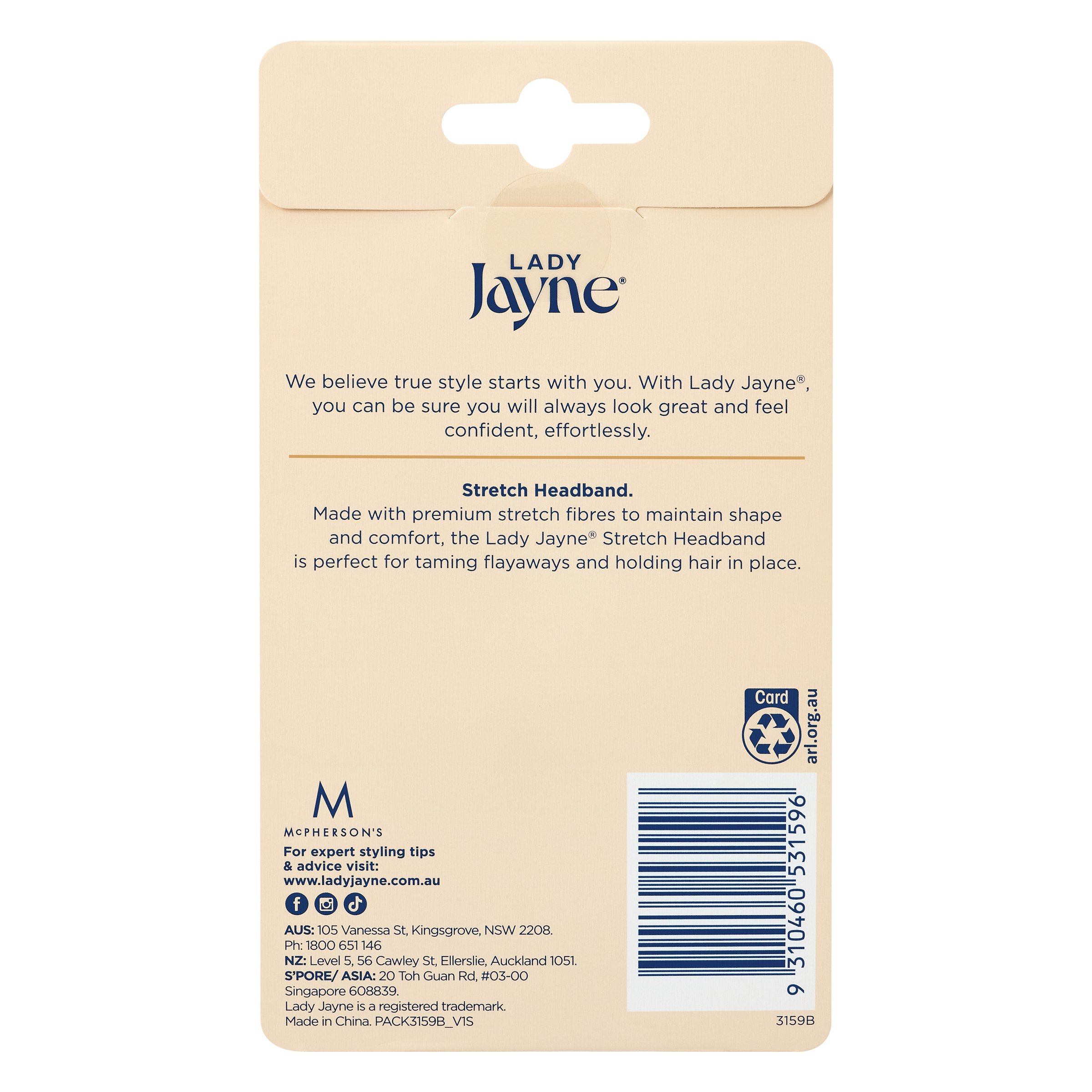 Lady Jayne Headband Black 1 each - Image 5