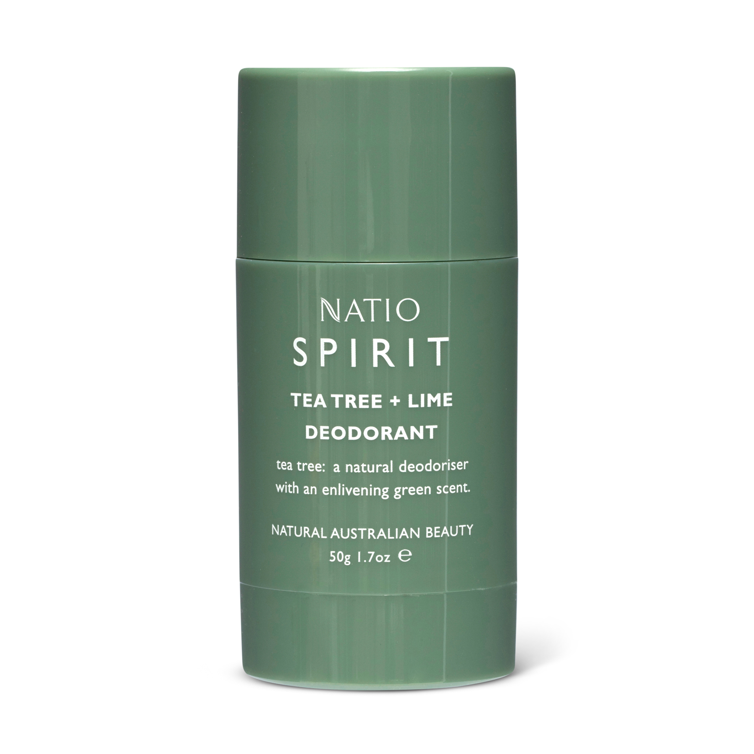 Natio Spirit Tea Tree + Lime Deodorant 50g - Image 1