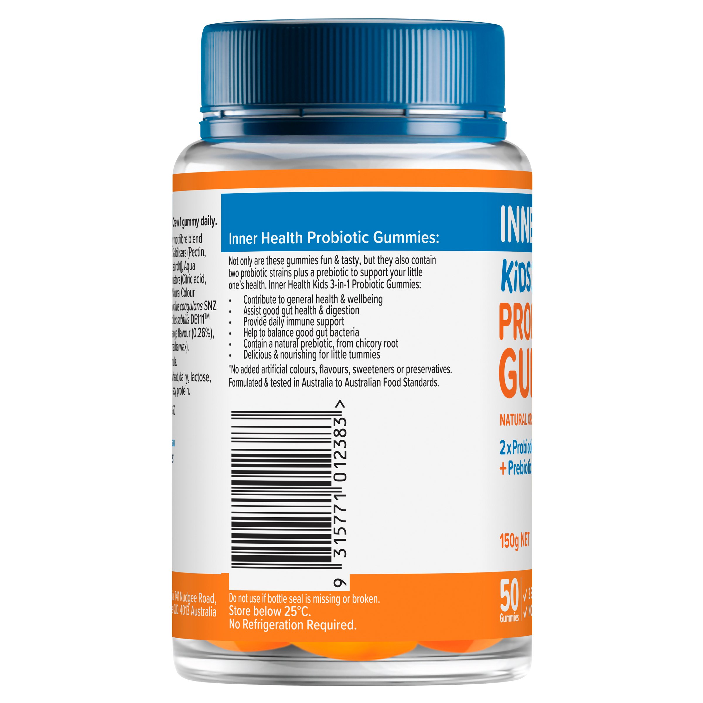 Inner Health Kids 3-In-1 Probiotic Gummies 50 gummies - Image 4