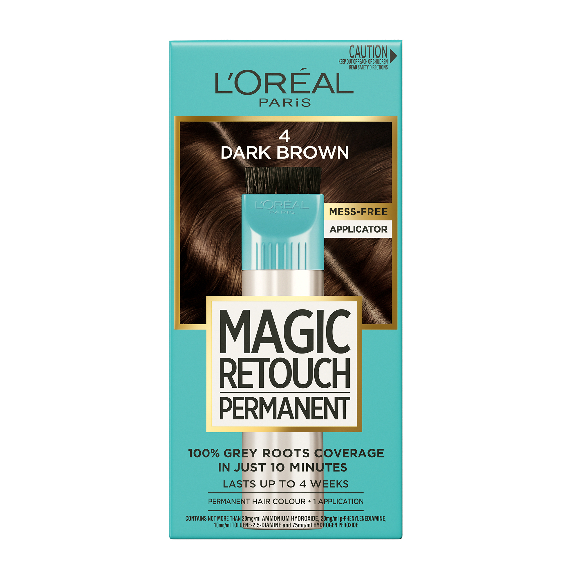 L'Oreal Paris Magic Retouch Permanent 4 Dark Brown 1 each - Image 2