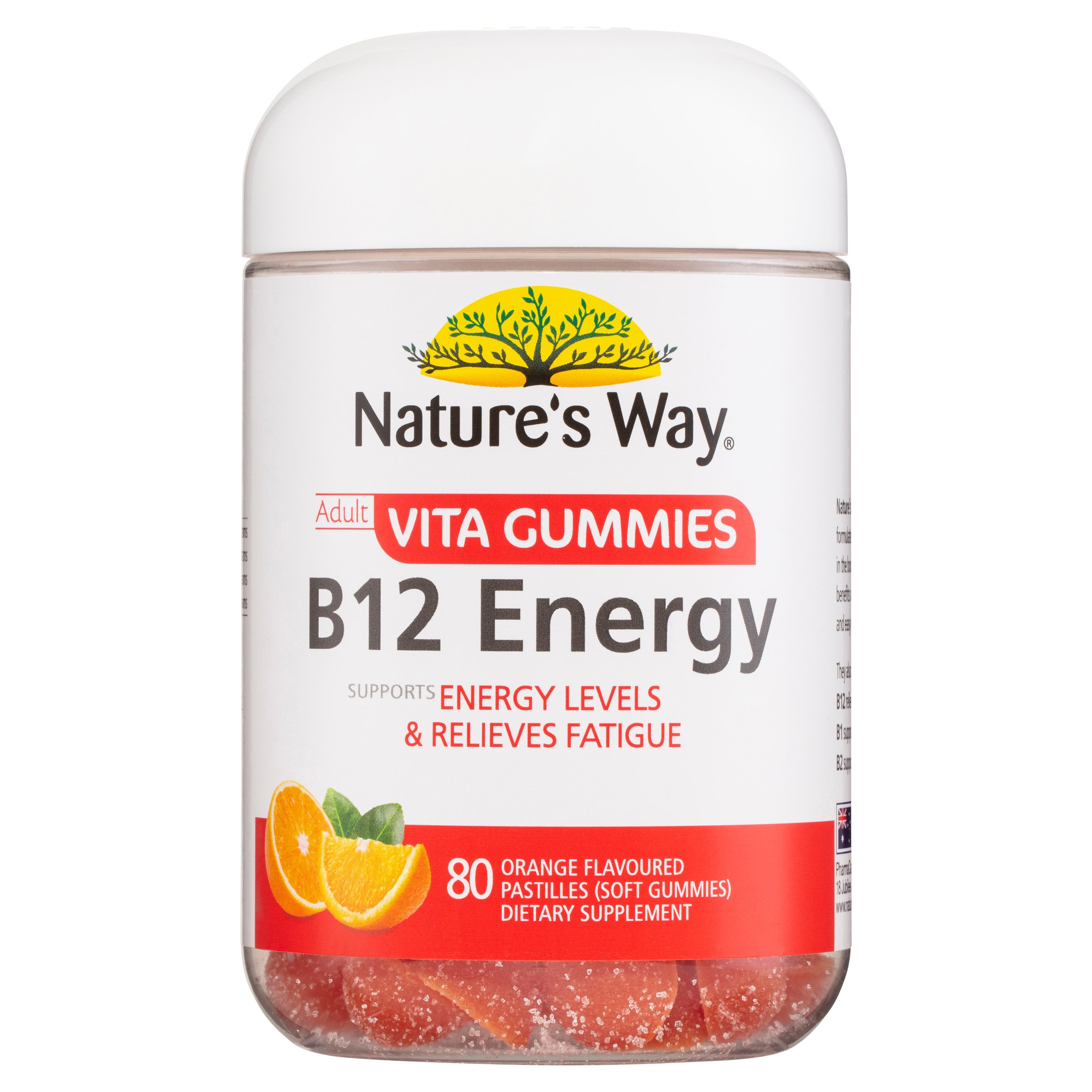 Nature's Way Adult Vita Gummies B12 Energy 80 pastilles - Image 1