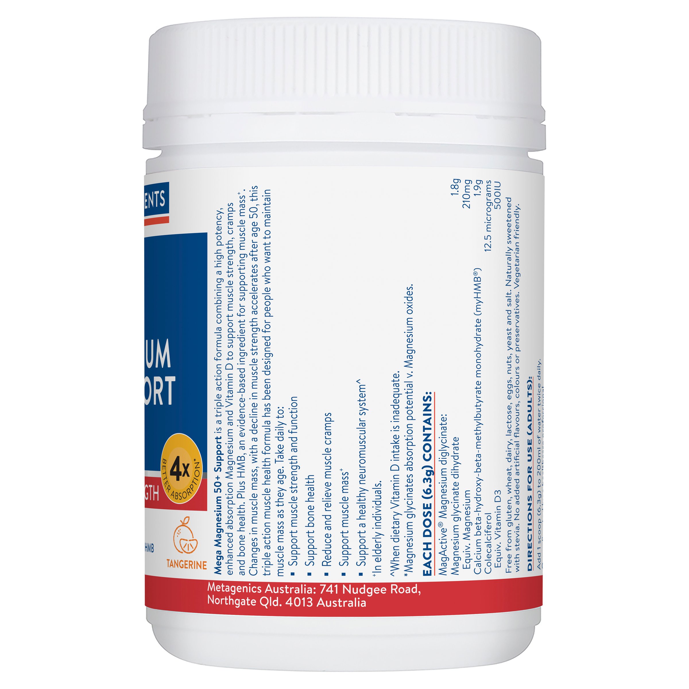 Ethical Nutrients Mega Magnesium 50+ Support 139g - Image 2