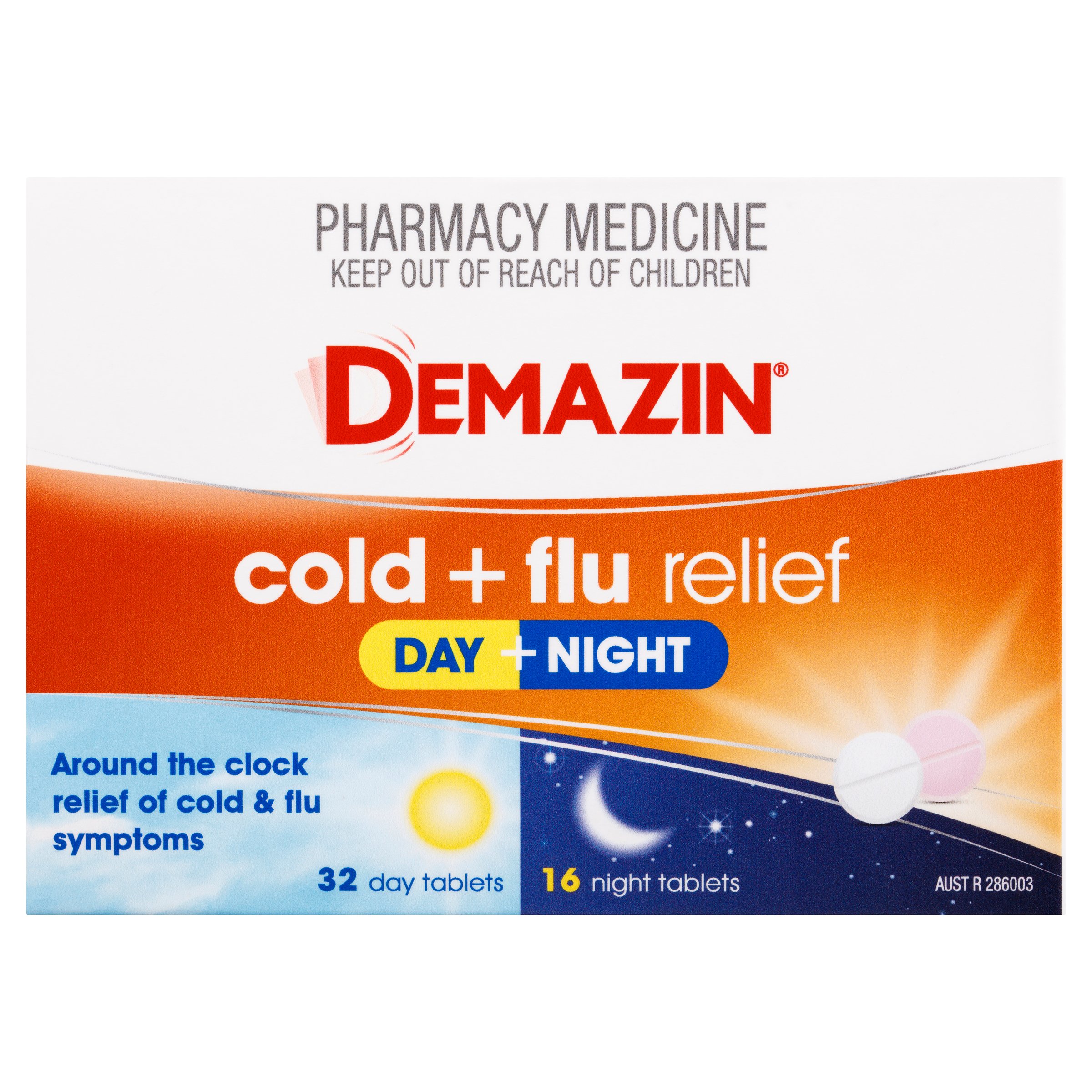 Demazin PE Multi Action Cold & Flu Relief Day & Night 48 tablets - Image 6