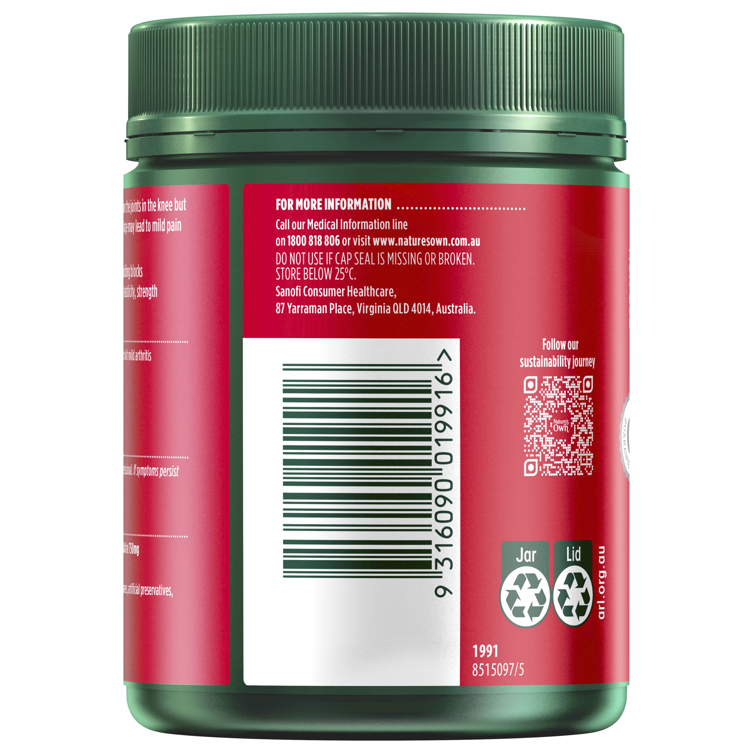 Nature's Own Glucosamine Sulfate with Chondroitin 320 tablets - Image 3