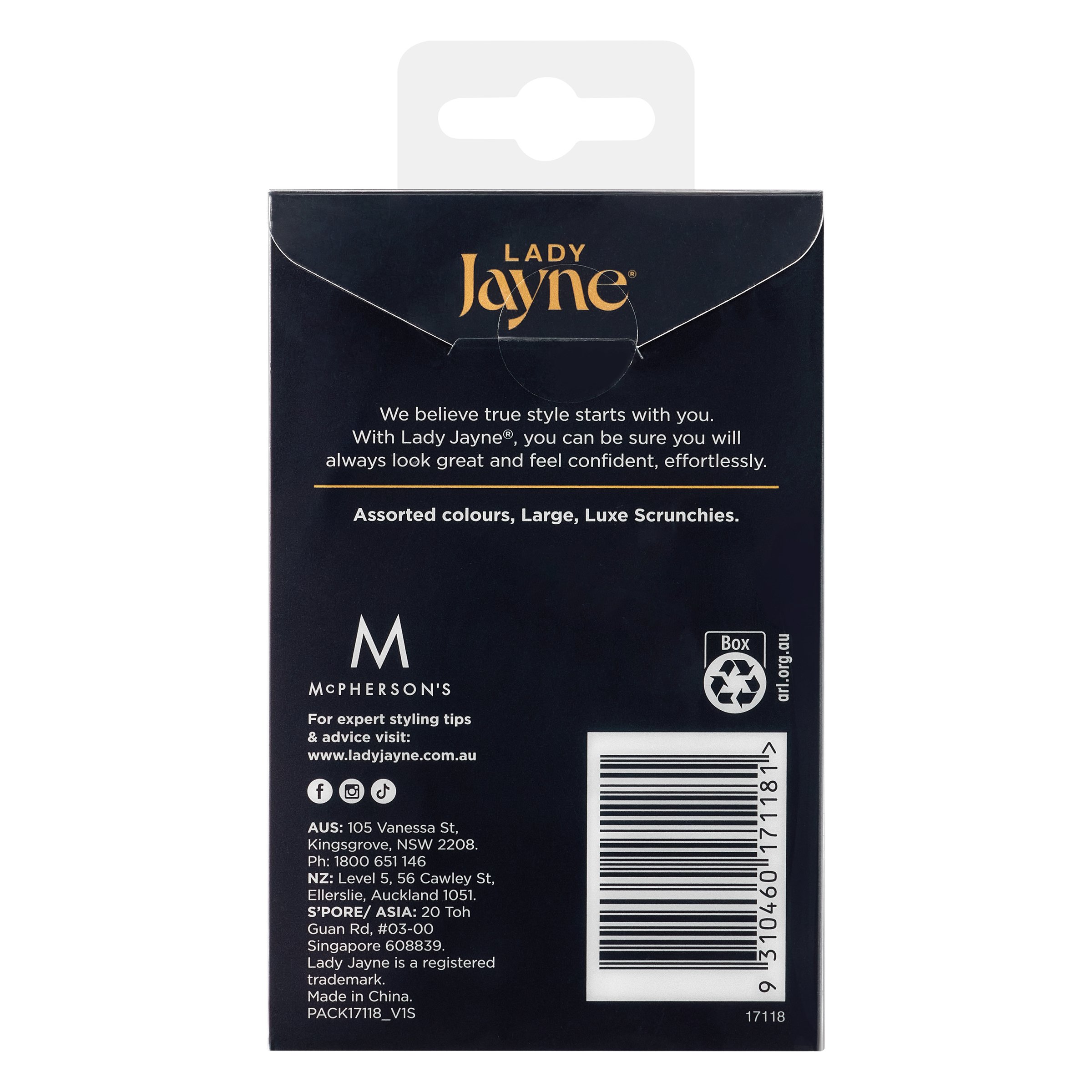 Lady Jayne Luxe Scrunchies Large 3 pack - Image 2