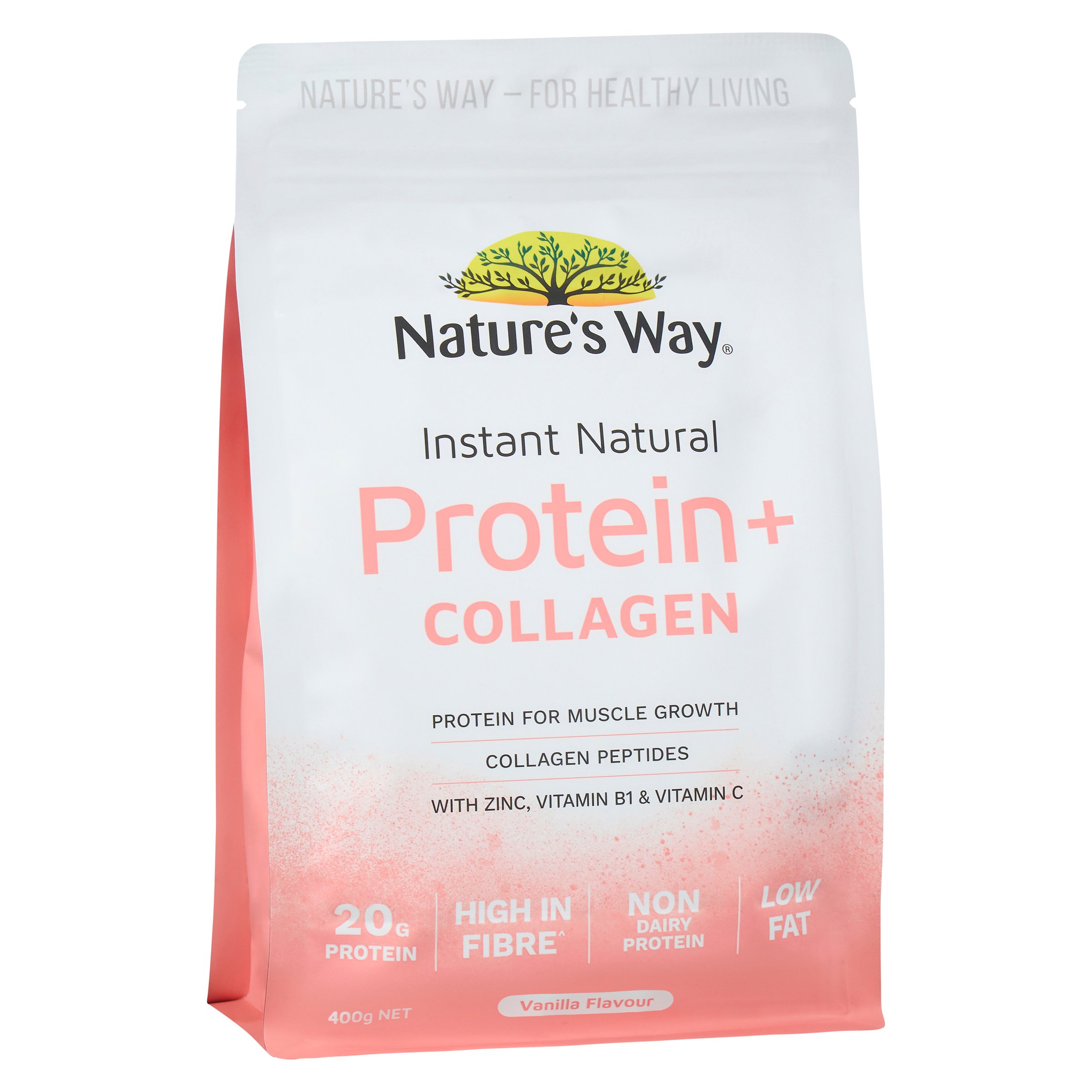 Nature's Way Instant Natural Protein + Collagen 400g - Image 3