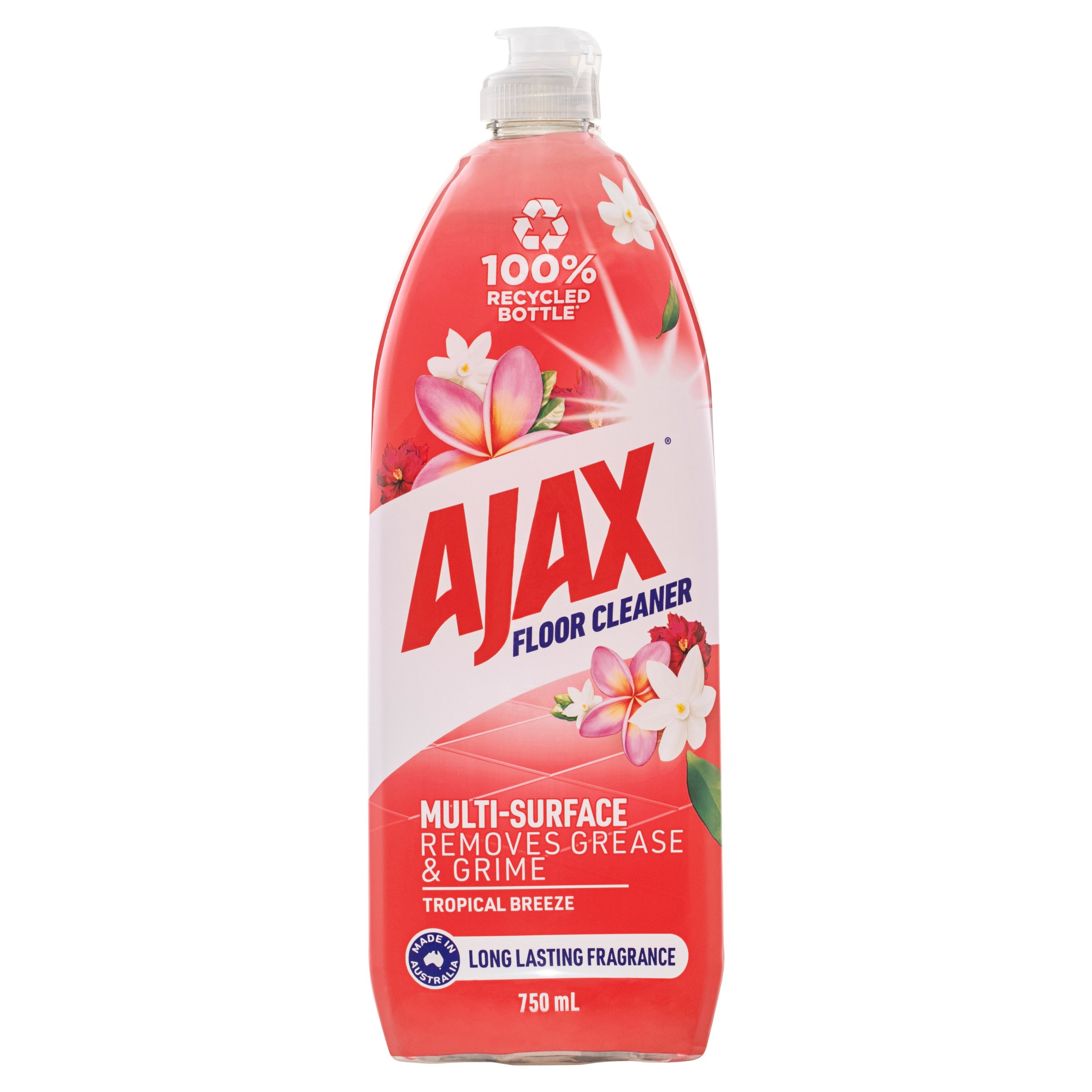 Ajax Multi Surface Floor Cleaner Tropical Breeze 750ml - Image 1