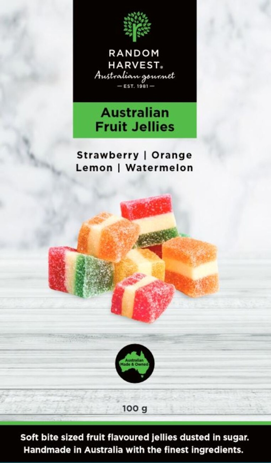 Random Harvest Australian Fruit Jellies 100g
