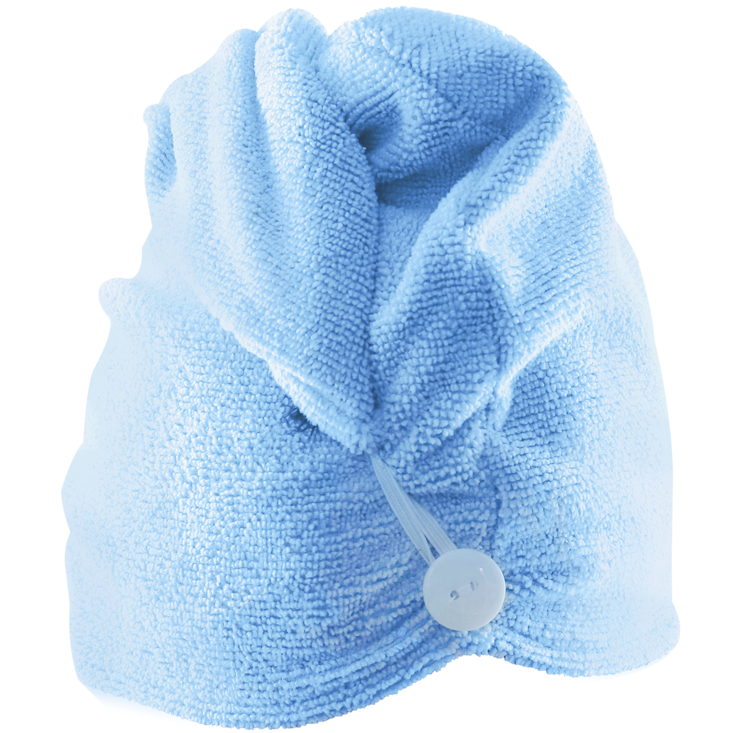 Wicked Sista Turban Hair Towel Soft Blue 1 each - Image 4