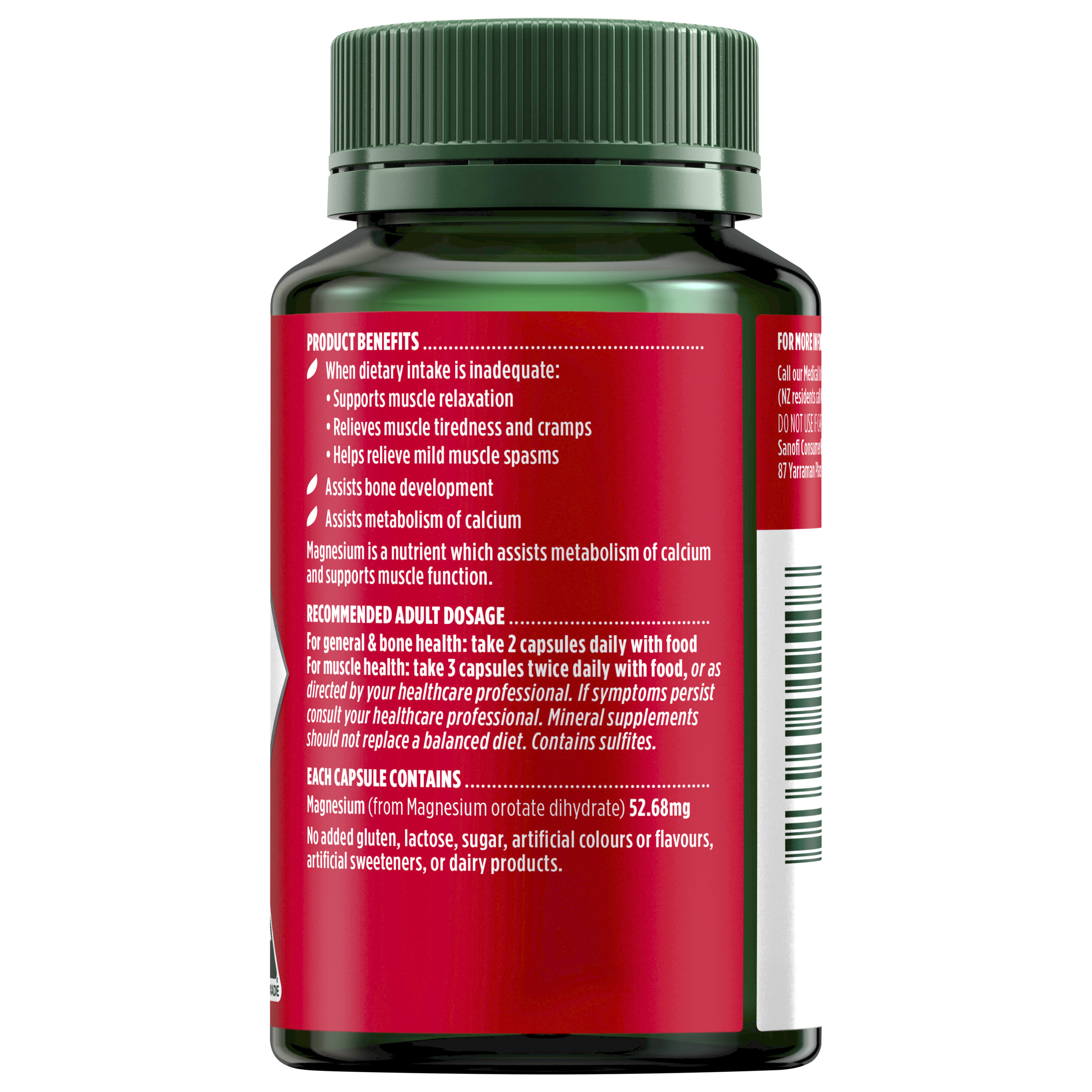 Nature's Own High Strength Magnesium Orotate 60 capsules - Image 2