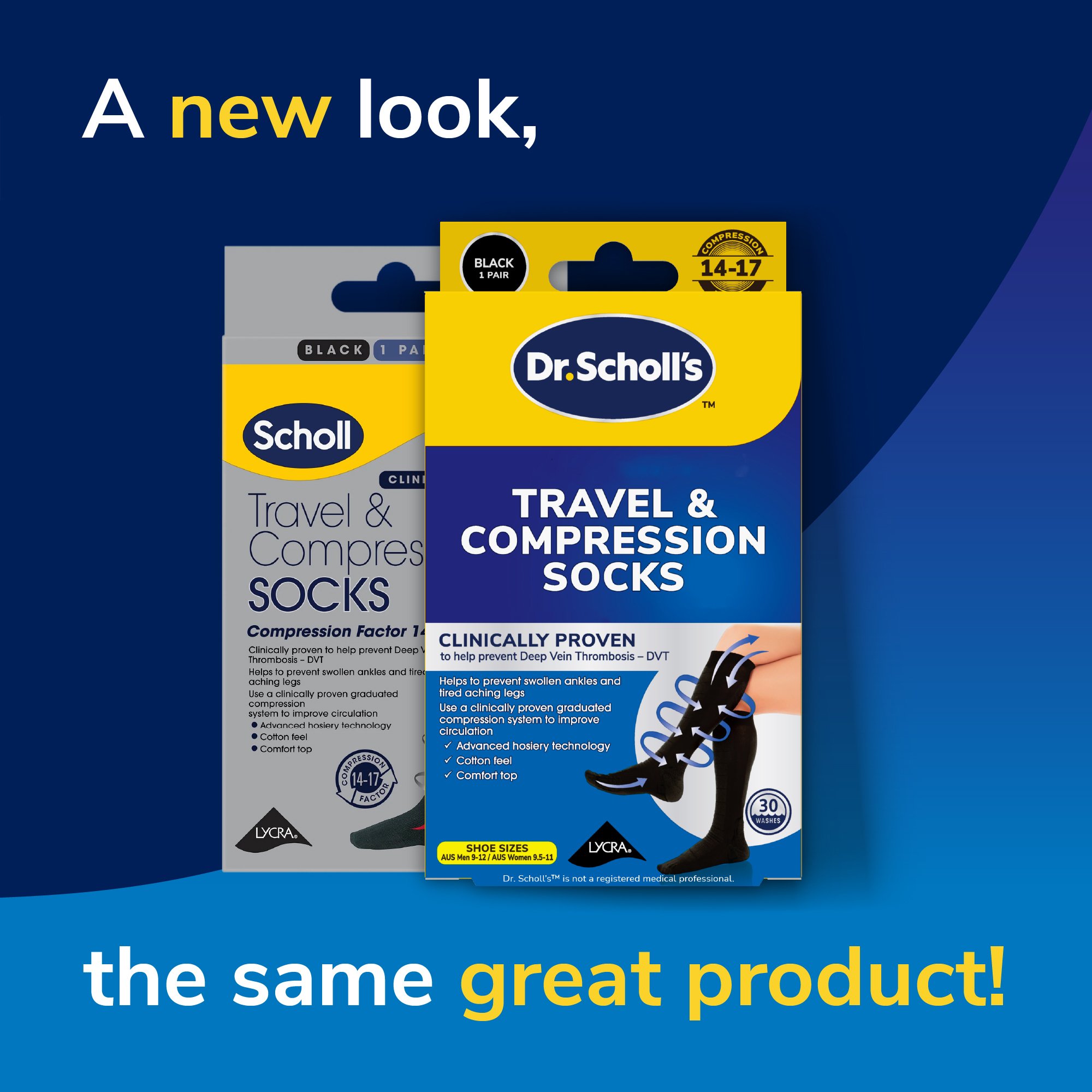Scholl Travel & Compression Socks Large 1 pair - Image 6
