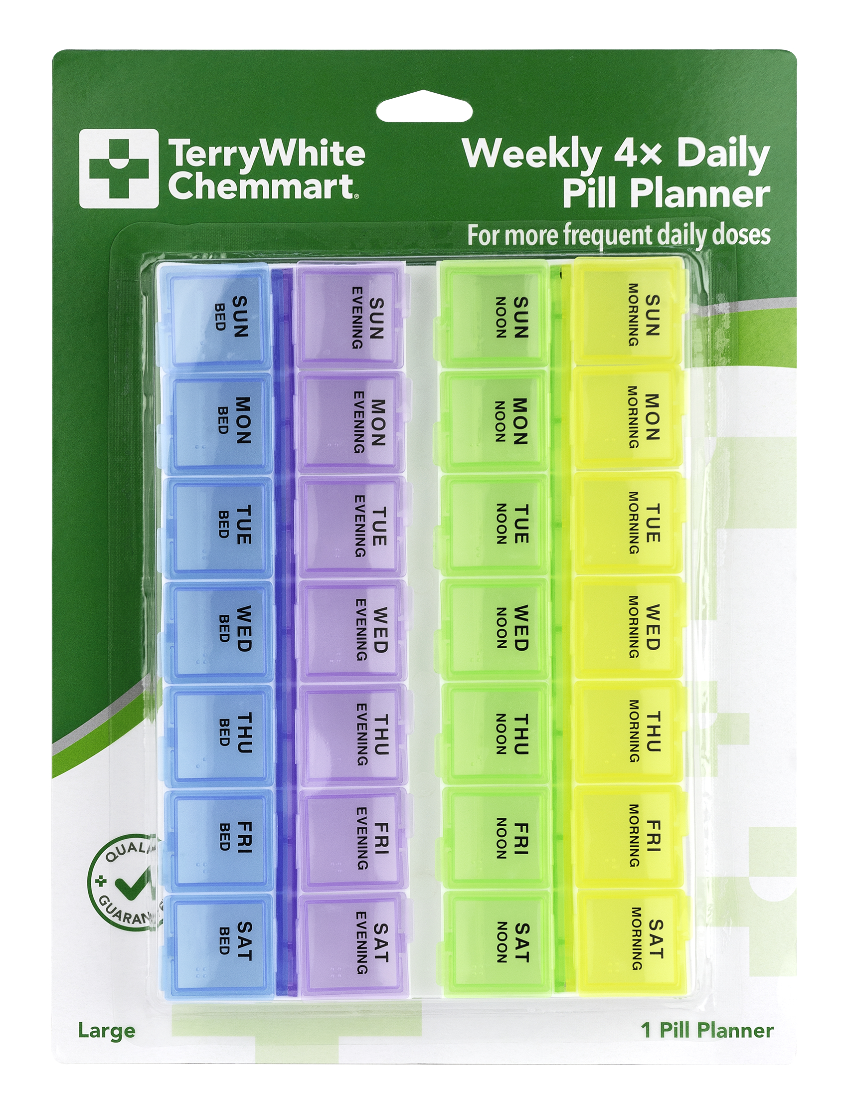 TerryWhite Chemmart Weekly 4 Times A Day Pill Planner 1 pack