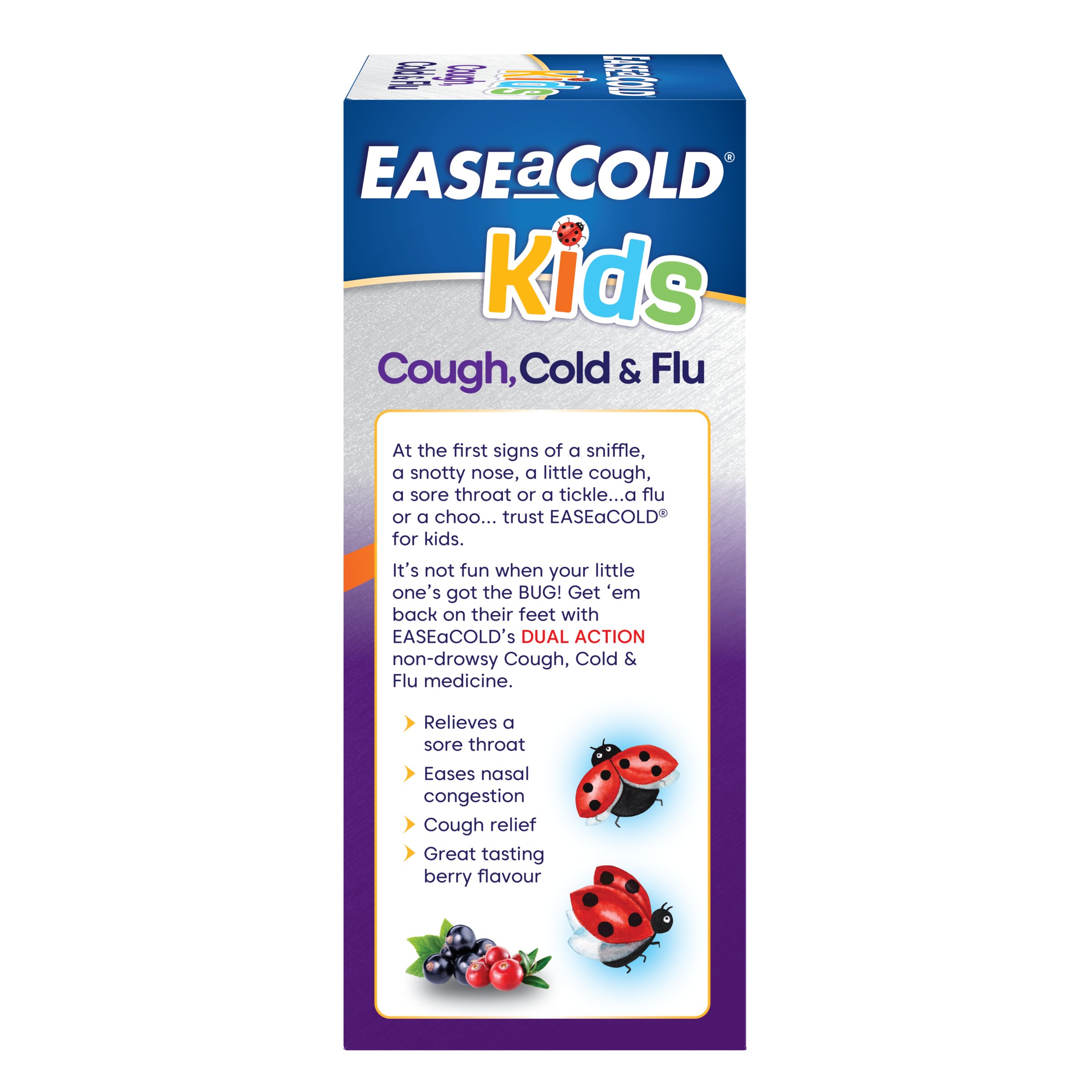 Ease-A-Cold Kids Cough Cold + Flu Liquid 180ml - Image 4
