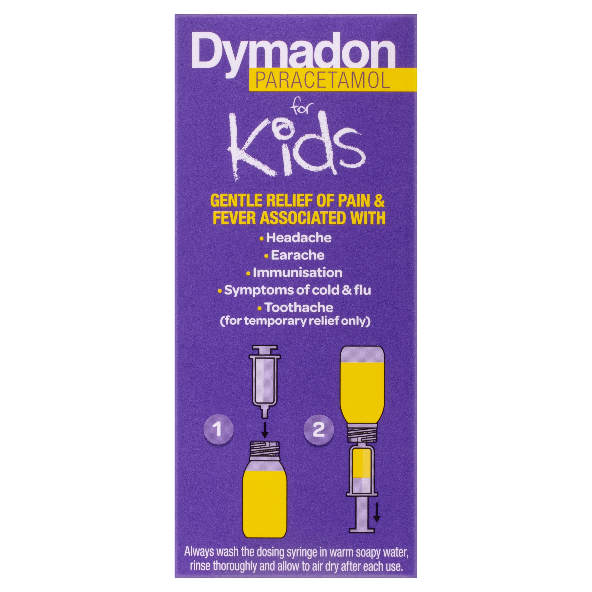 Dymadon Paracetamol for Kids 2-12 Years Strawberry 100ml - Image 3