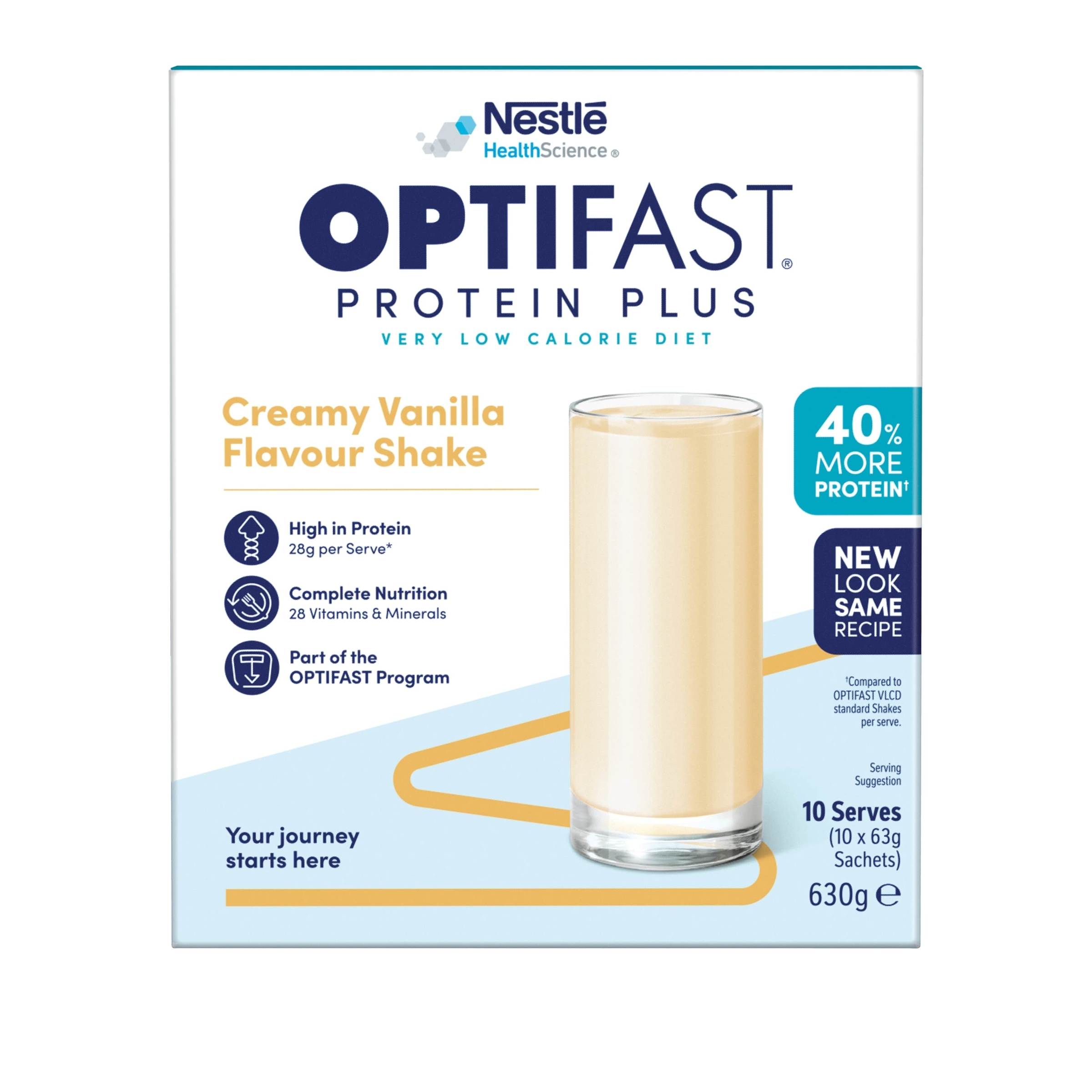 Optifast Protein Plus Shake Vanilla 10 pack - Image 1
