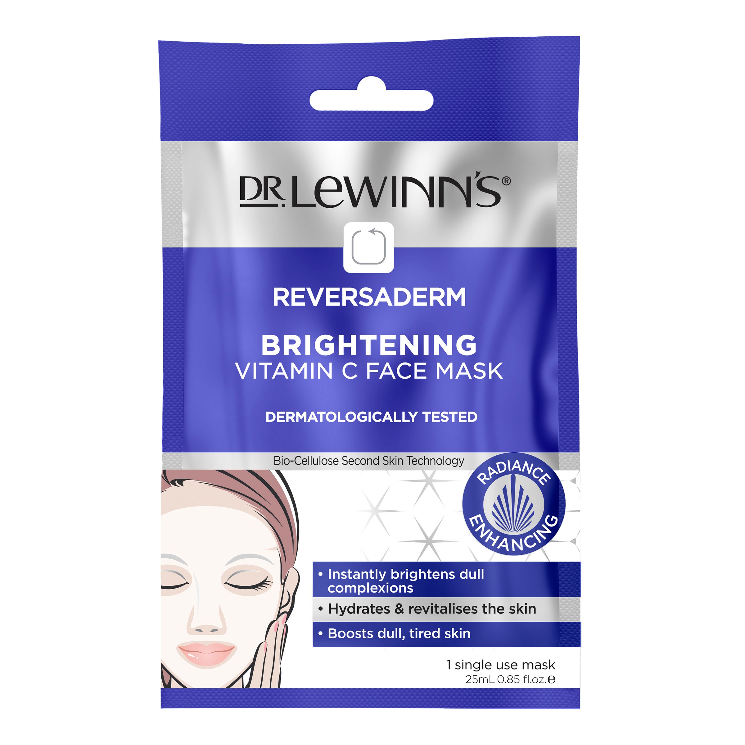 Dr. LeWinn's Reversaderm Vitamin C Bright Face Mask 1 pack - Image 1