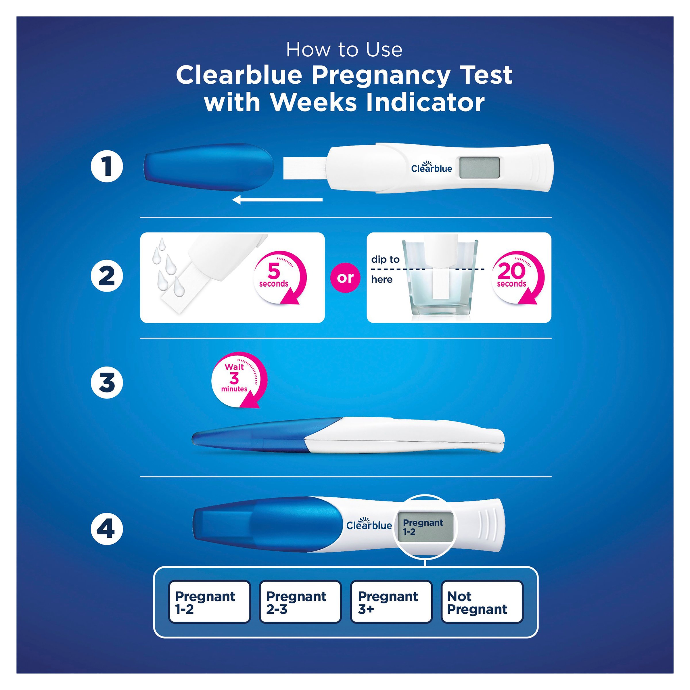 Clearblue Digital Pregnancy Test With Conception Indicator 1 pack - Image 8