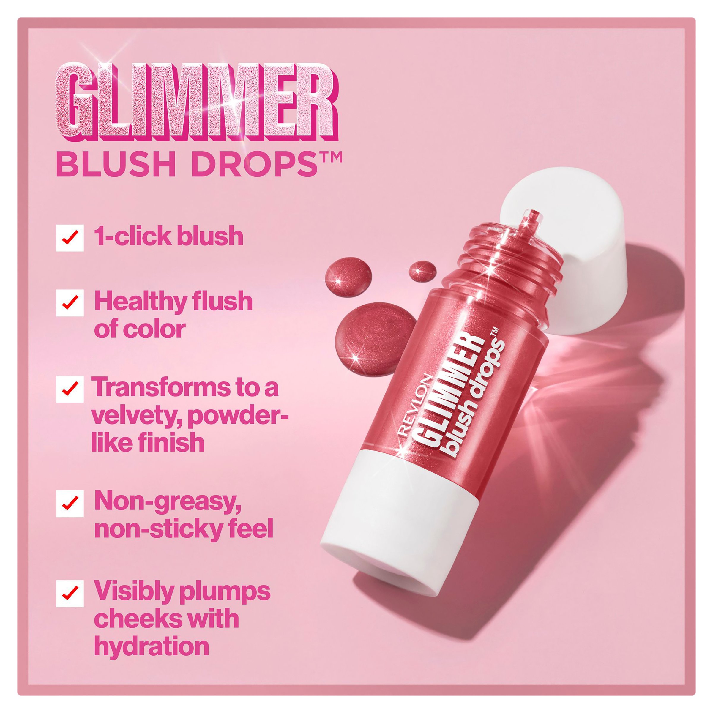 Revlon Glimmer Blush Drops - Pink It Over 1 each - Image 5