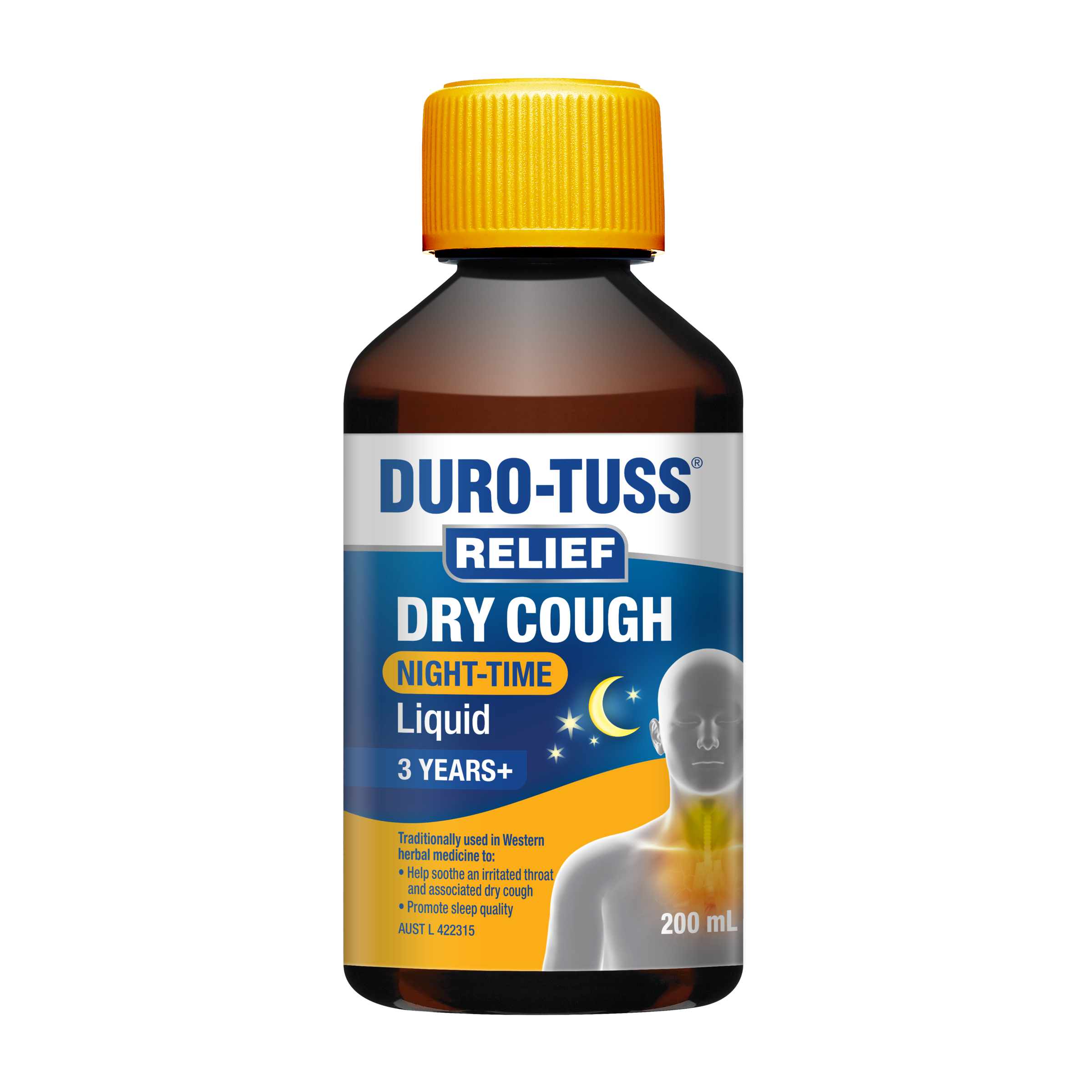 Duro-Tuss Relief Dry Night Liquid 200ml - Image 1